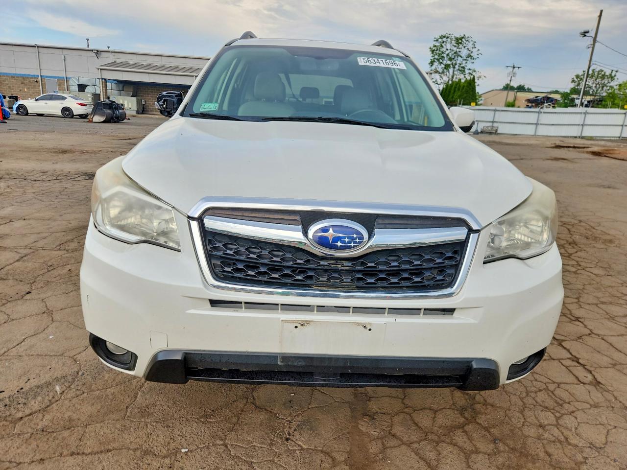 2014 Subaru Forester 2.5i Touring White vin: JF2SJAMC1EH516006