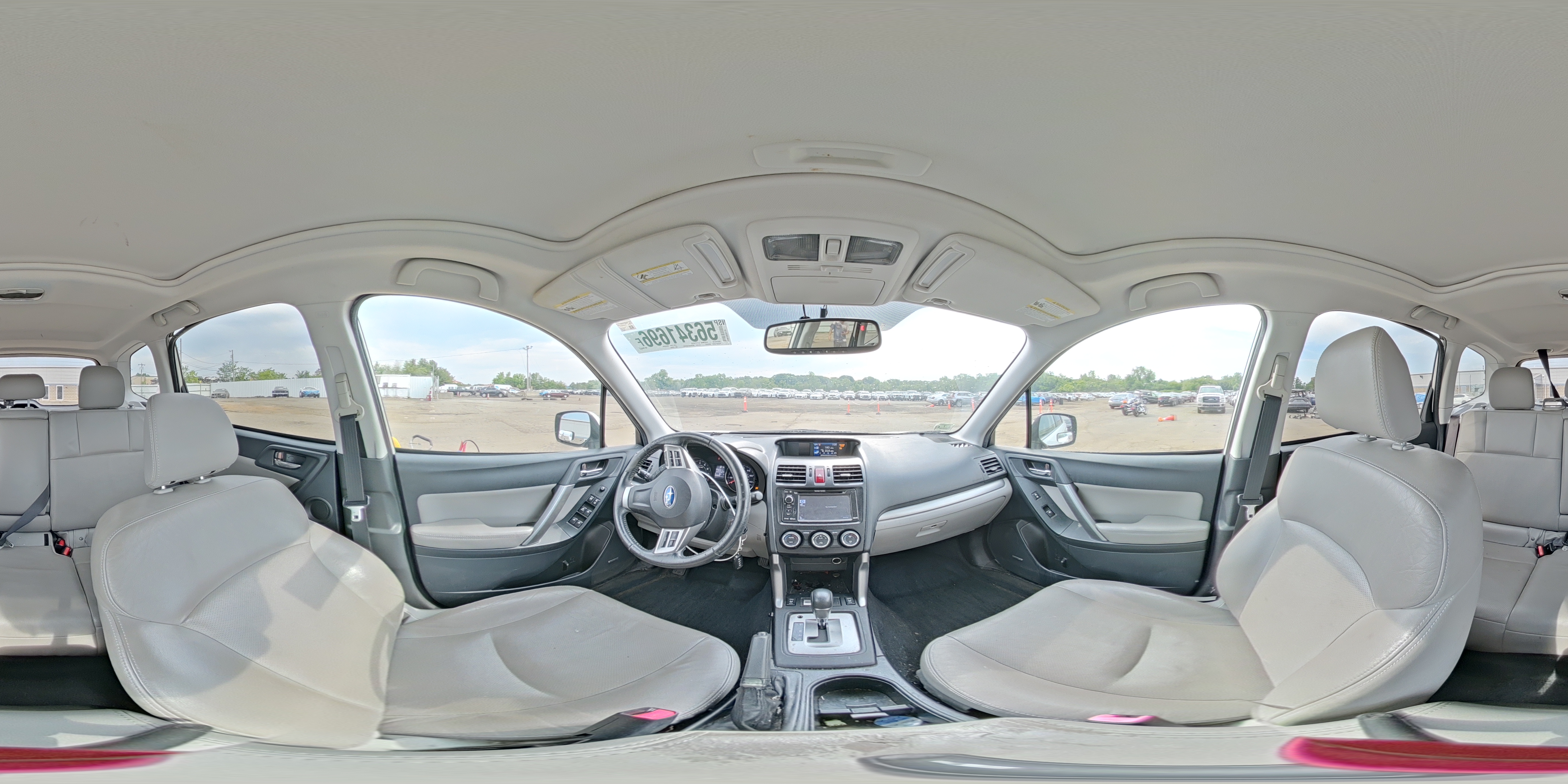 2014 Subaru Forester 2.5i Touring White vin: JF2SJAMC1EH516006