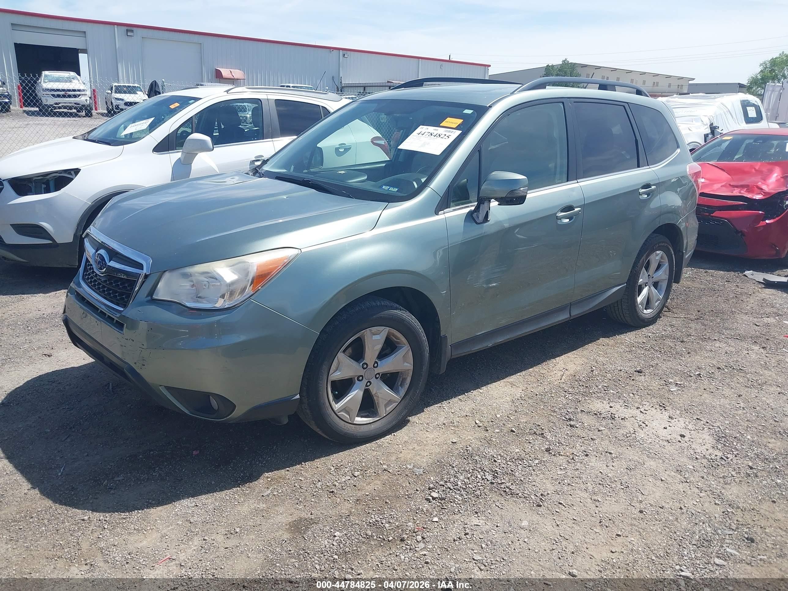 2014 Subaru Forester 2.5i Touring Green vin: JF2SJAMC2EH404654