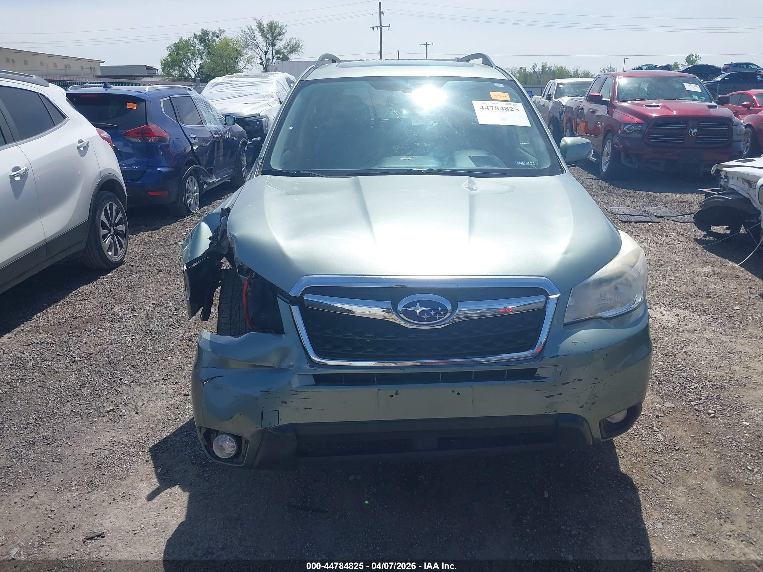 2014 Subaru Forester 2.5i Touring Green vin: JF2SJAMC2EH404654