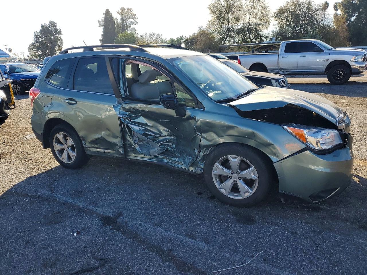 2014 Subaru Forester 2.5i Touring Gray vin: JF2SJAMC4EH518977