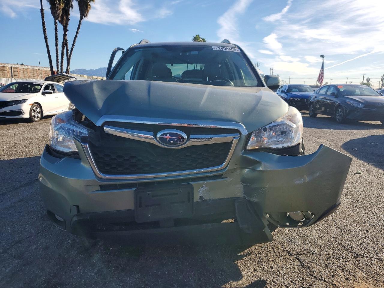 2014 Subaru Forester 2.5i Touring Gray vin: JF2SJAMC4EH518977