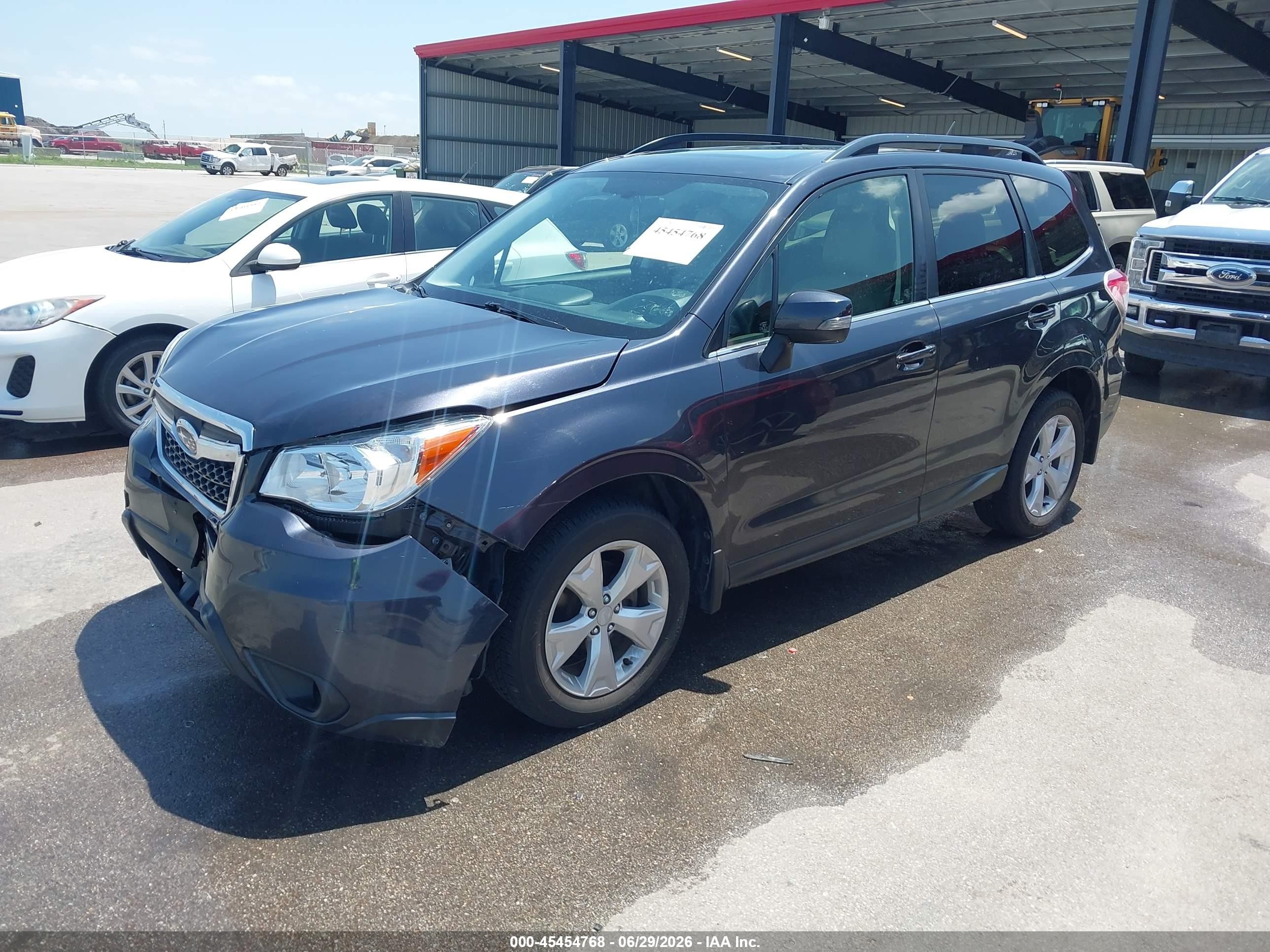 2014 Subaru Forester 2.5i Touring Синий vin: JF2SJAMC4EH526755