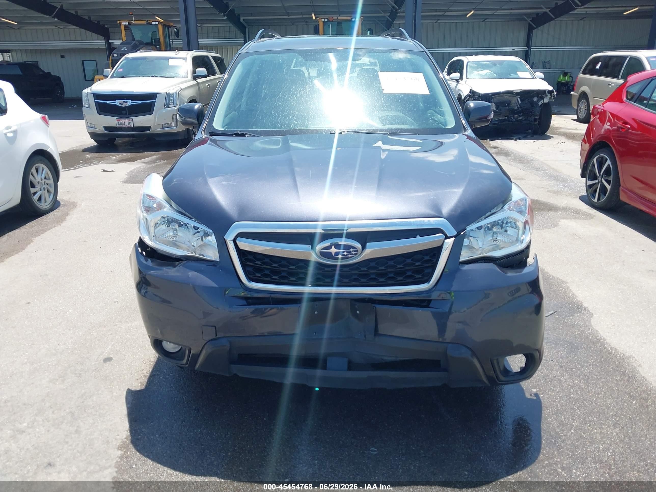 2014 Subaru Forester 2.5i Touring Синий vin: JF2SJAMC4EH526755