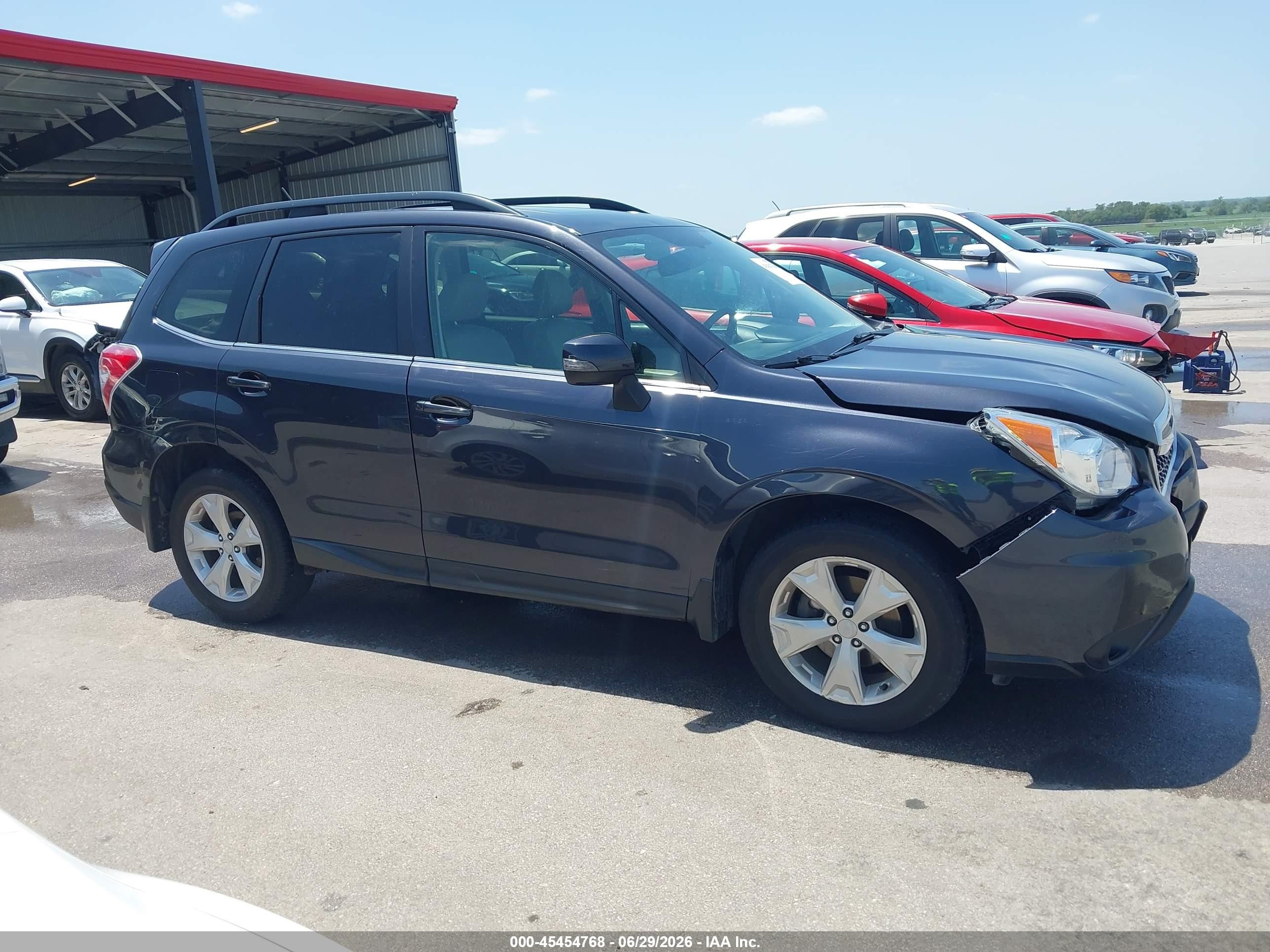 2014 Subaru Forester 2.5i Touring Синий vin: JF2SJAMC4EH526755
