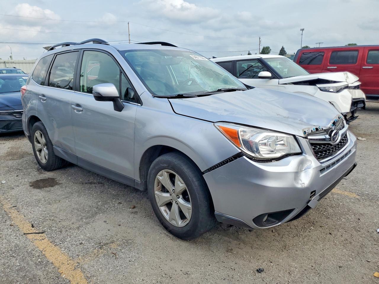 2014 Subaru Forester 2.5i Touring Silver vin: JF2SJAMC4EH531809
