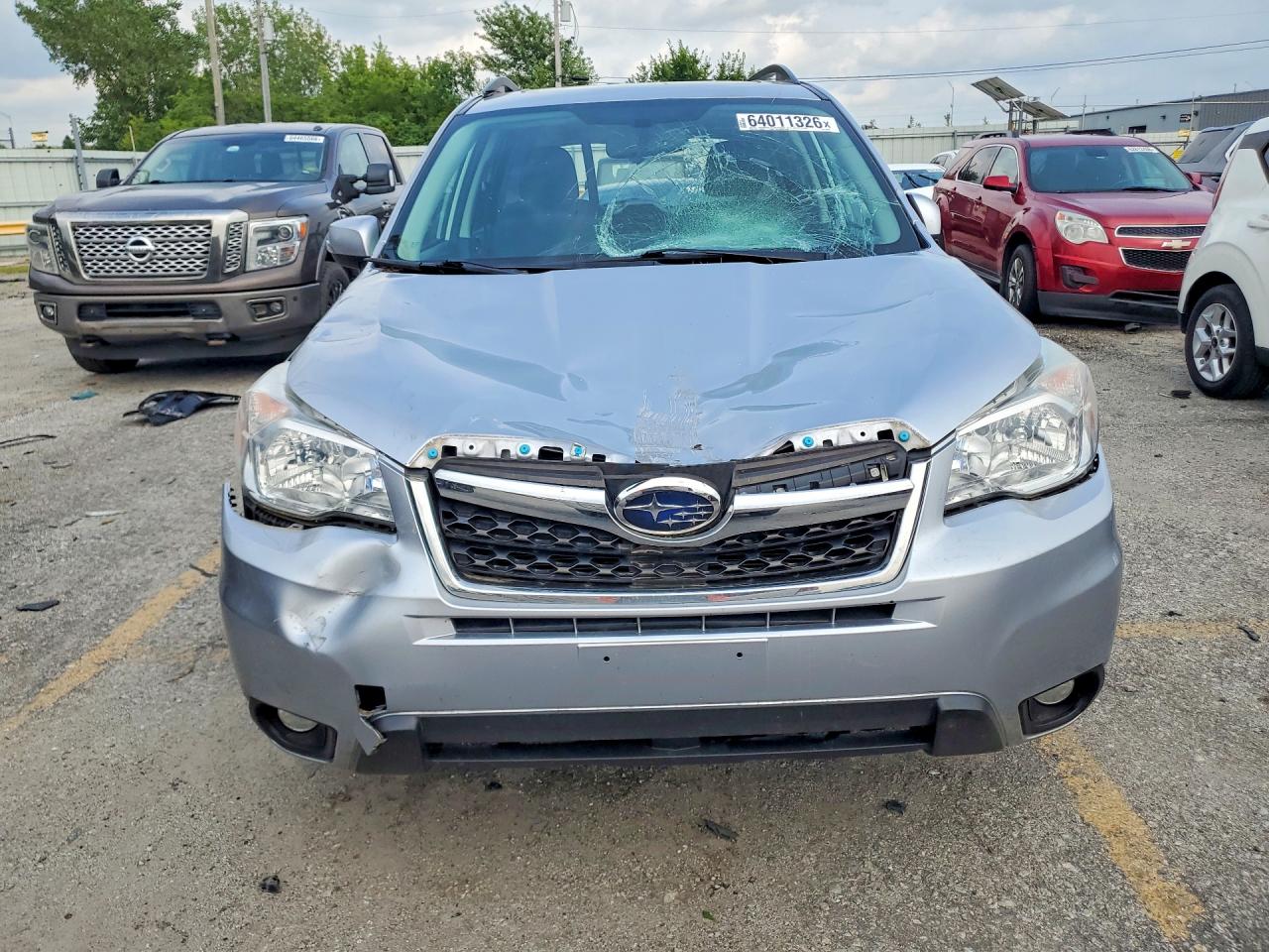 2014 Subaru Forester 2.5i Touring Silver vin: JF2SJAMC4EH531809