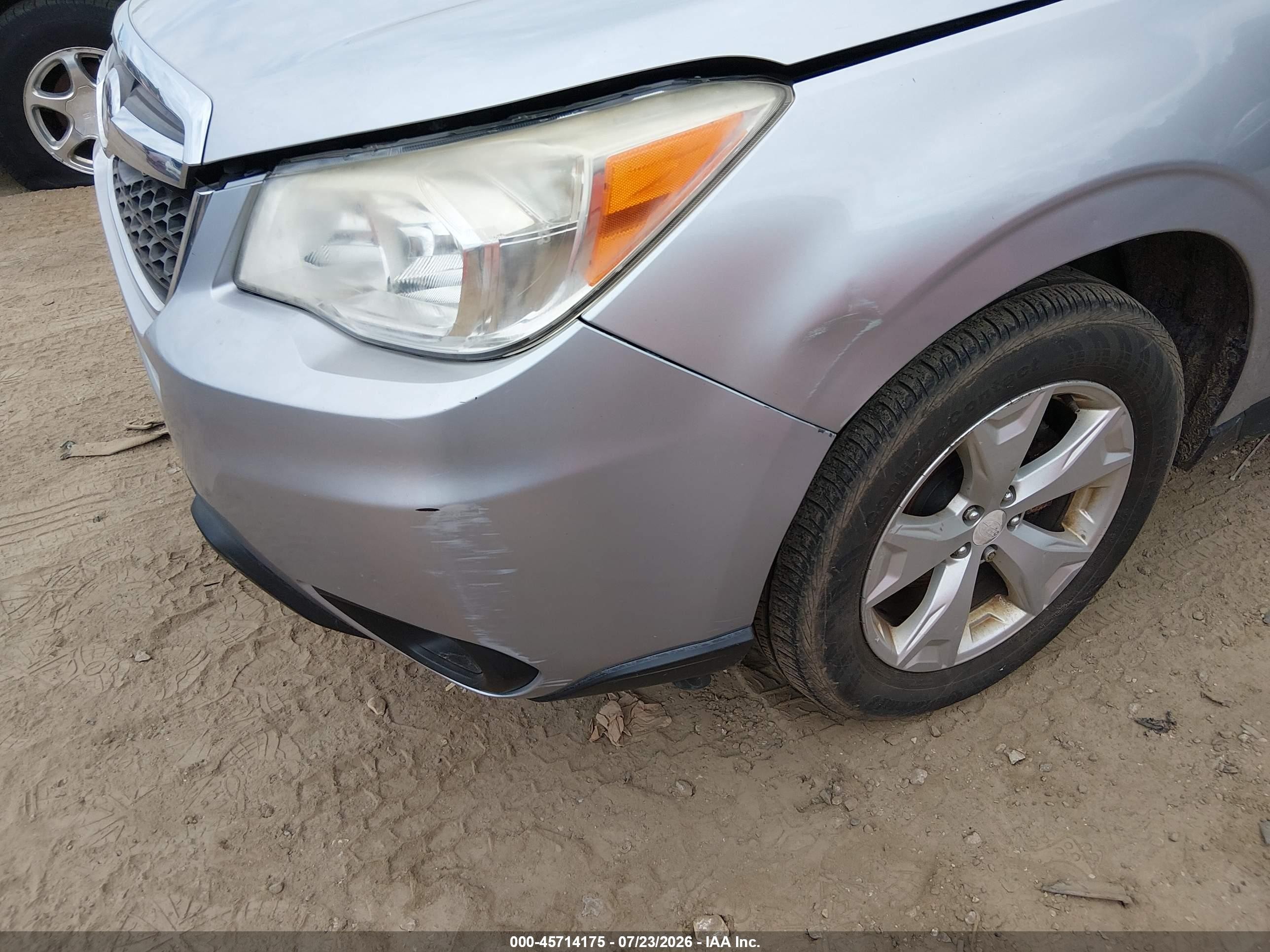 2014 Subaru Forester 2.5i Touring Silver vin: JF2SJAMC5EH532337