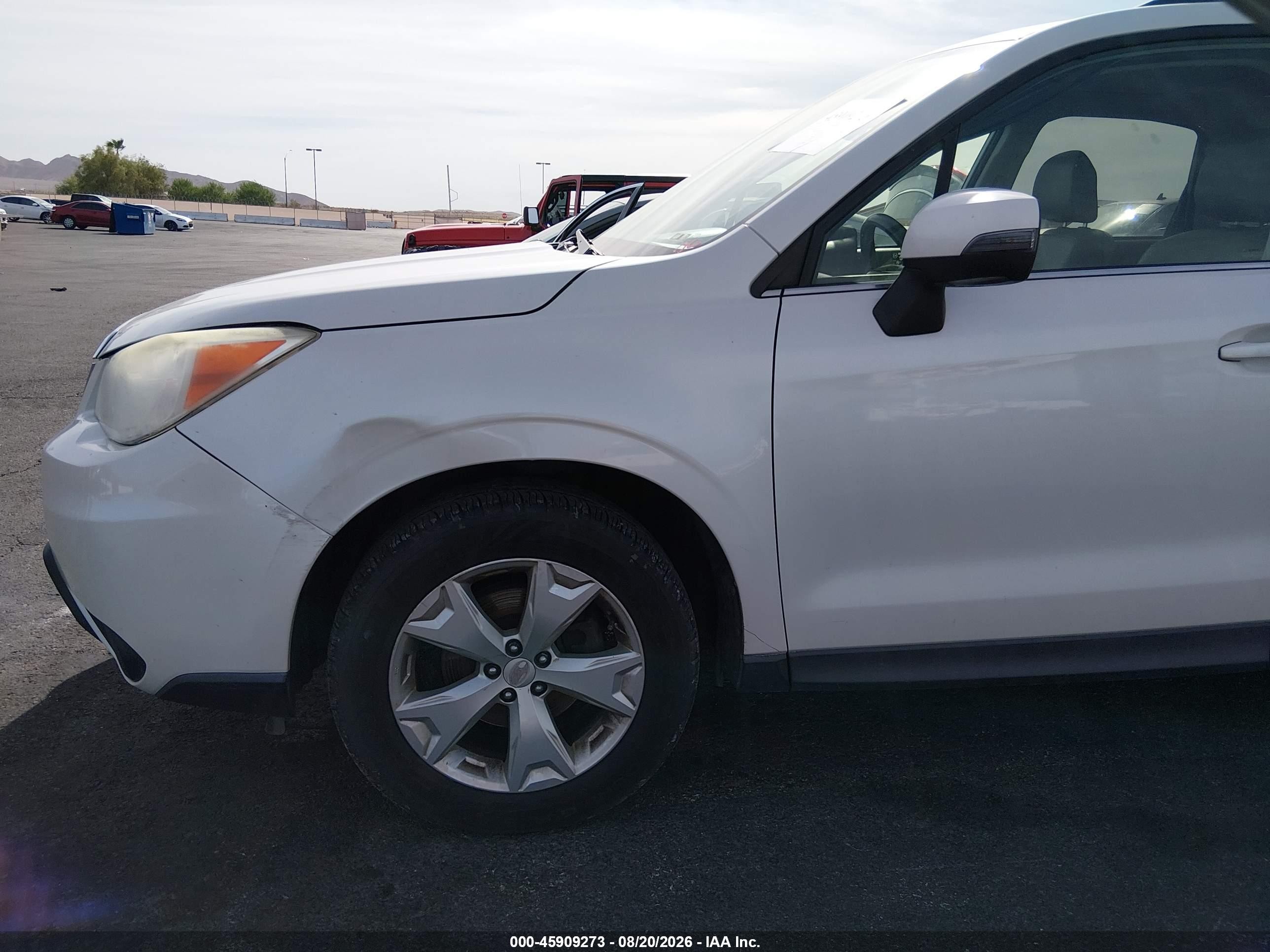 2014 Subaru Forester 2.5i Touring White vin: JF2SJAMC6EH435308