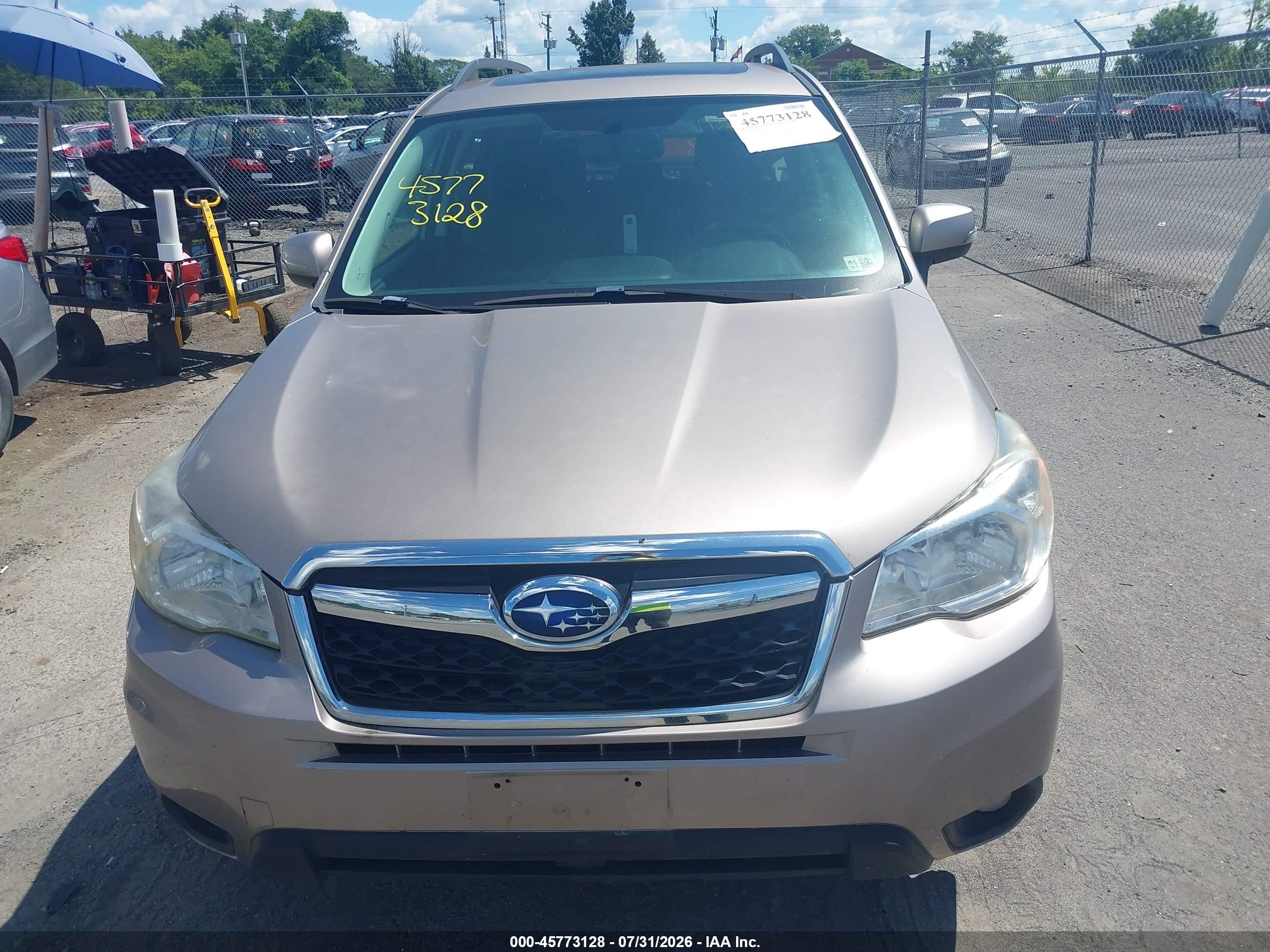 2014 Subaru Forester 2.5i Touring Champagne vin: JF2SJAMC6EH513845