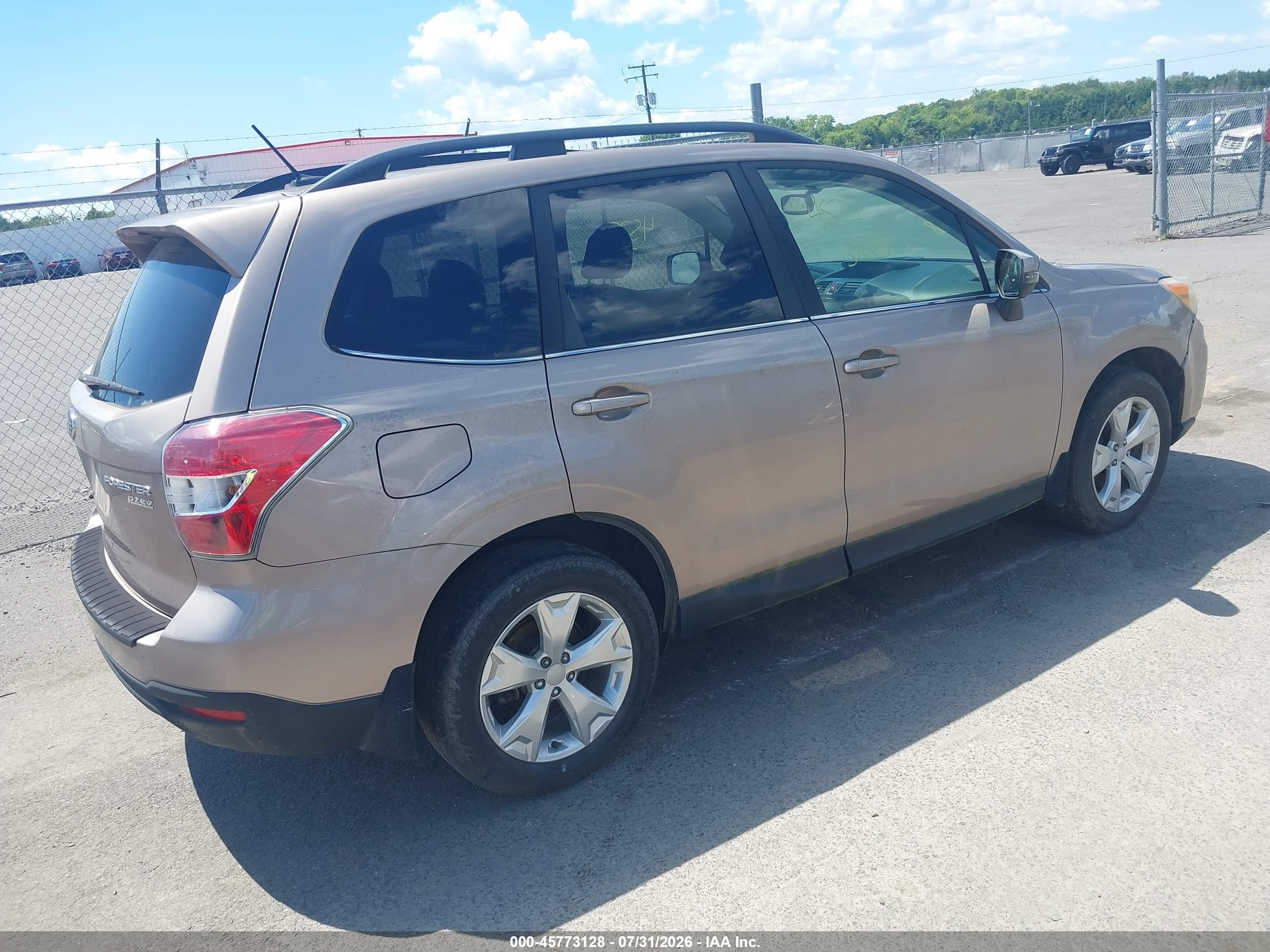 2014 Subaru Forester 2.5i Touring Champagne vin: JF2SJAMC6EH513845