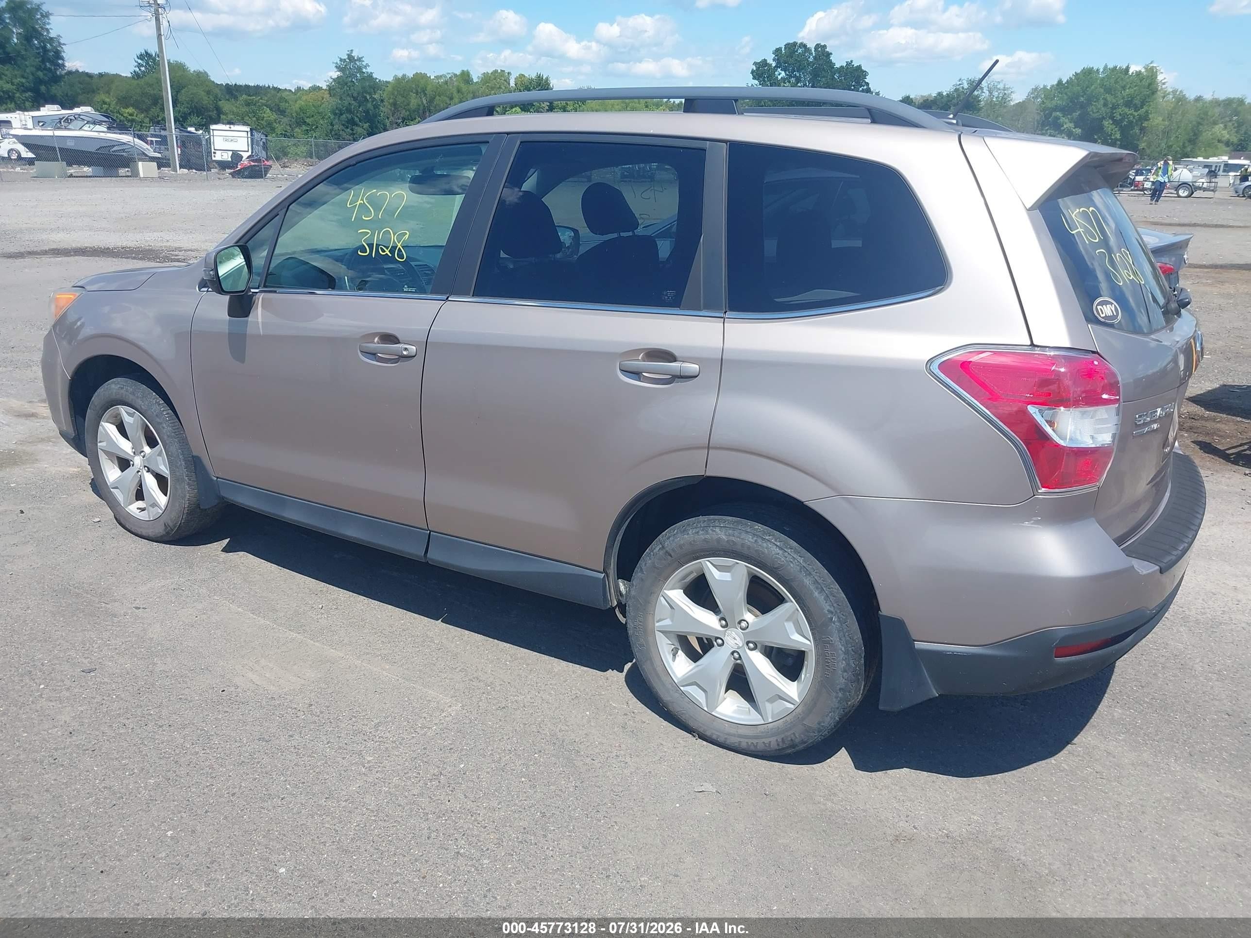 2014 Subaru Forester 2.5i Touring Champagne vin: JF2SJAMC6EH513845