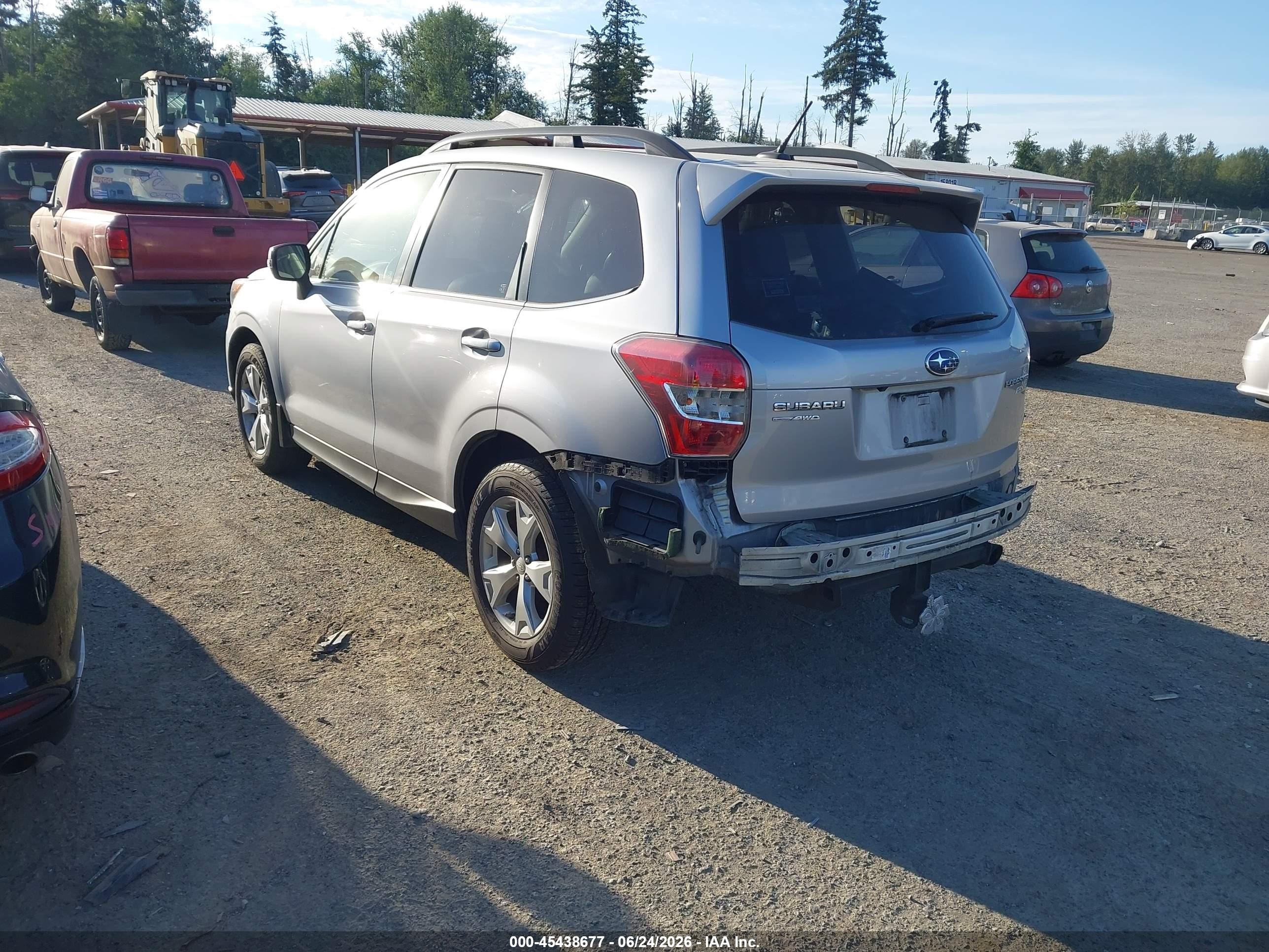 2014 Subaru Forester 2.5i Touring Silver vin: JF2SJAMC7EH407694