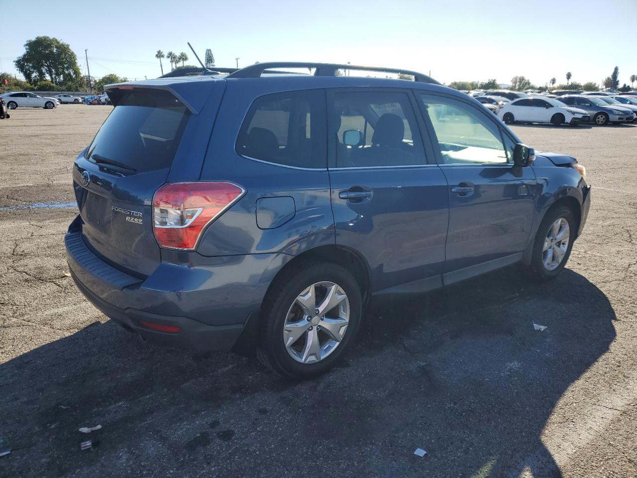 2014 Subaru Forester 2.5i Touring Синий vin: JF2SJAMC7EH407842