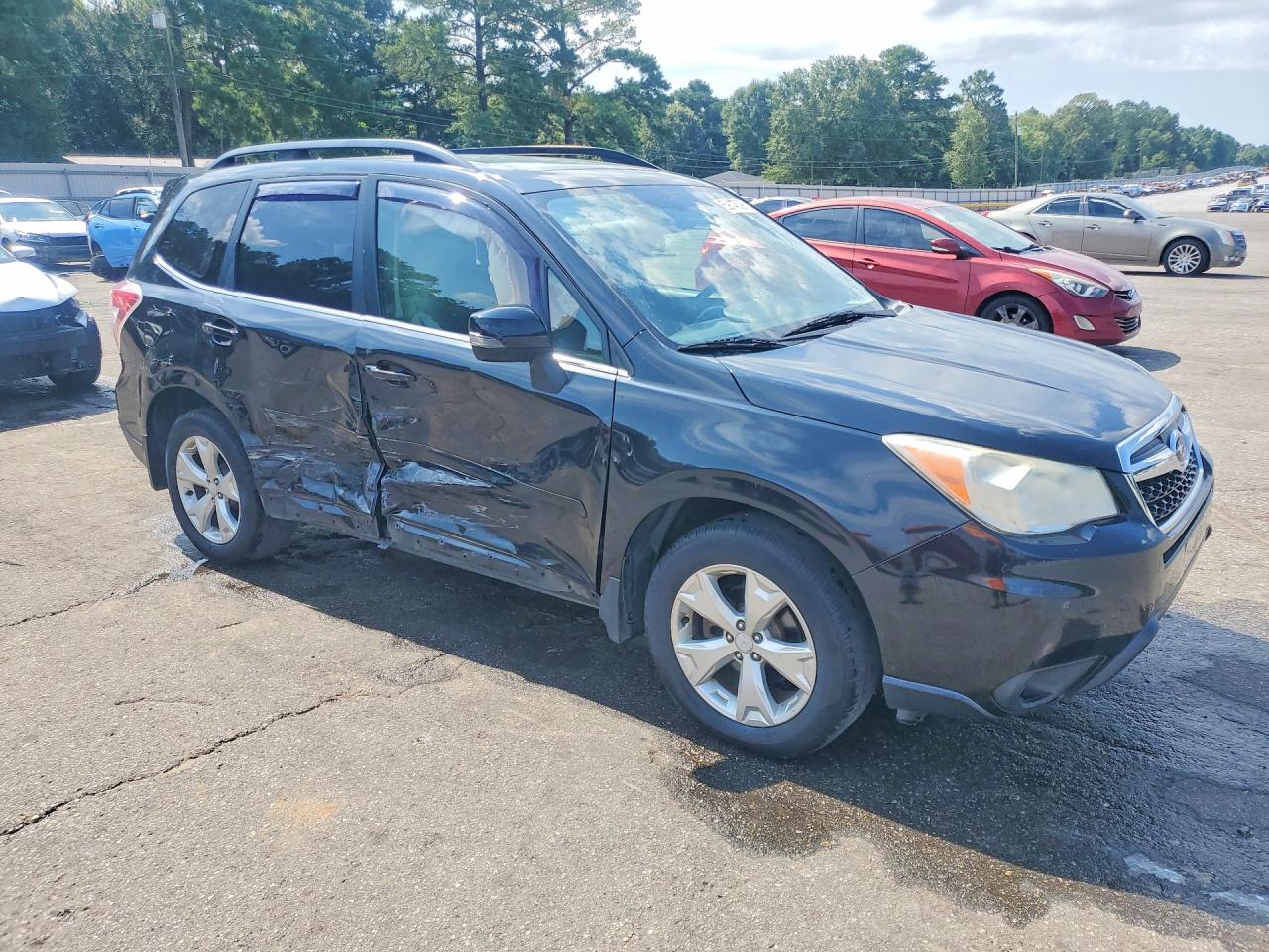 2014 Subaru Forester 2.5i Touring Black vin: JF2SJAMC7EH419151