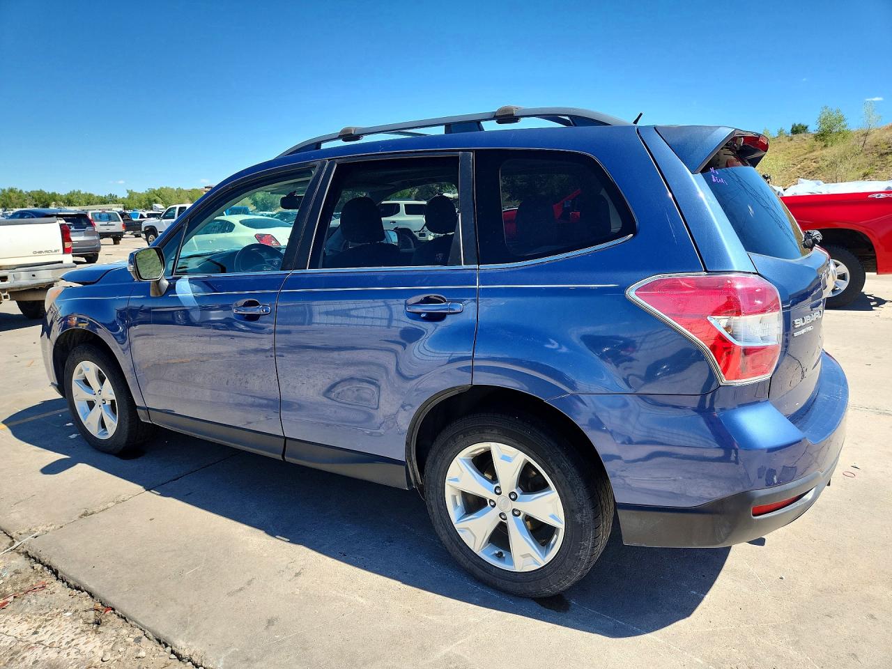2014 Subaru Forester 2.5i Touring Blue vin: JF2SJAMC8EH448223