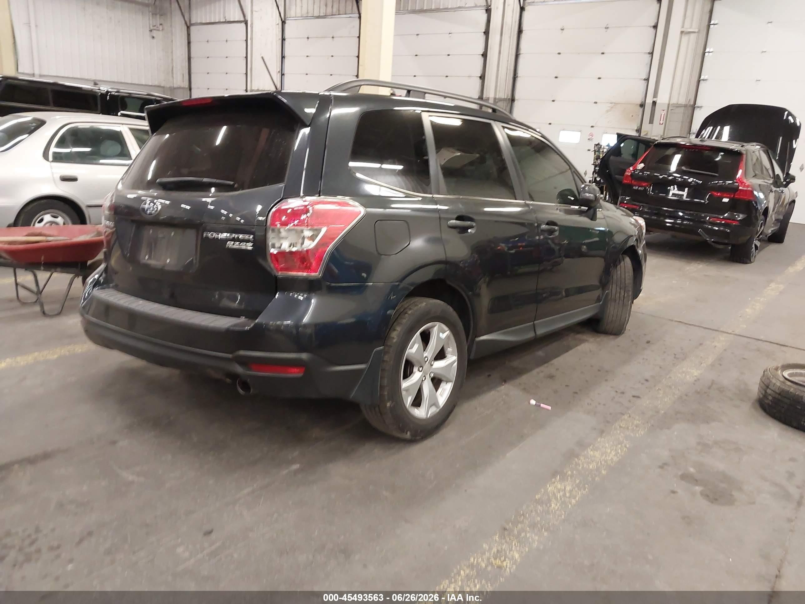 2014 Subaru Forester   Серый vin: JF2SJAMC9EH408202