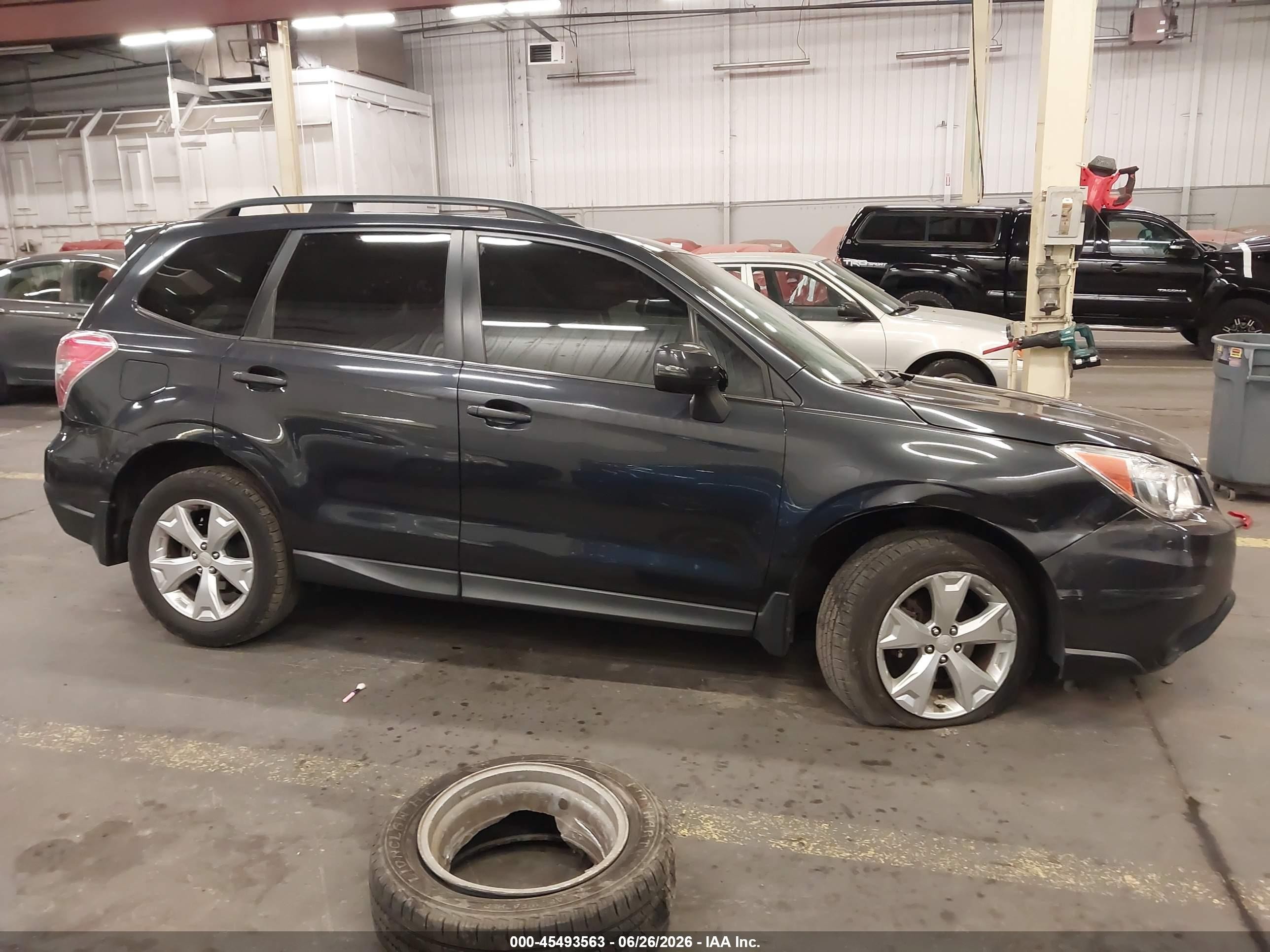 2014 Subaru Forester   Серый vin: JF2SJAMC9EH408202