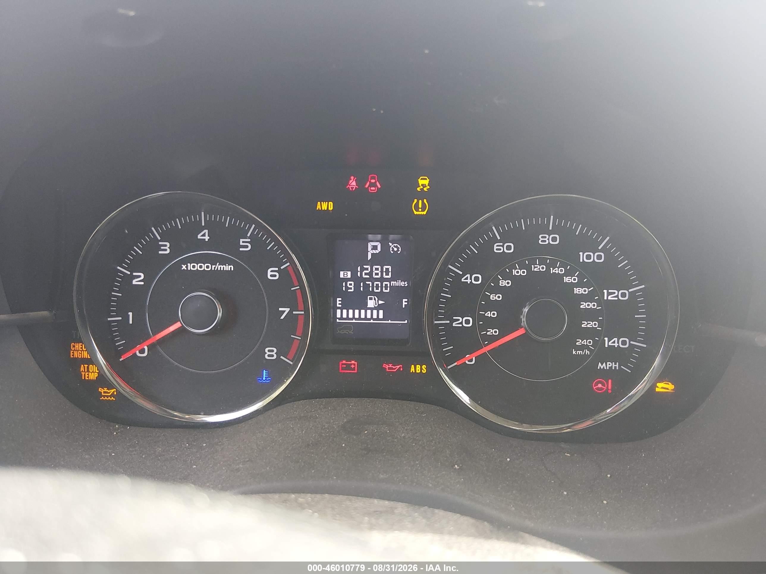 2014 Subaru Forester 2.5i Touring White vin: JF2SJAMC9EH421077