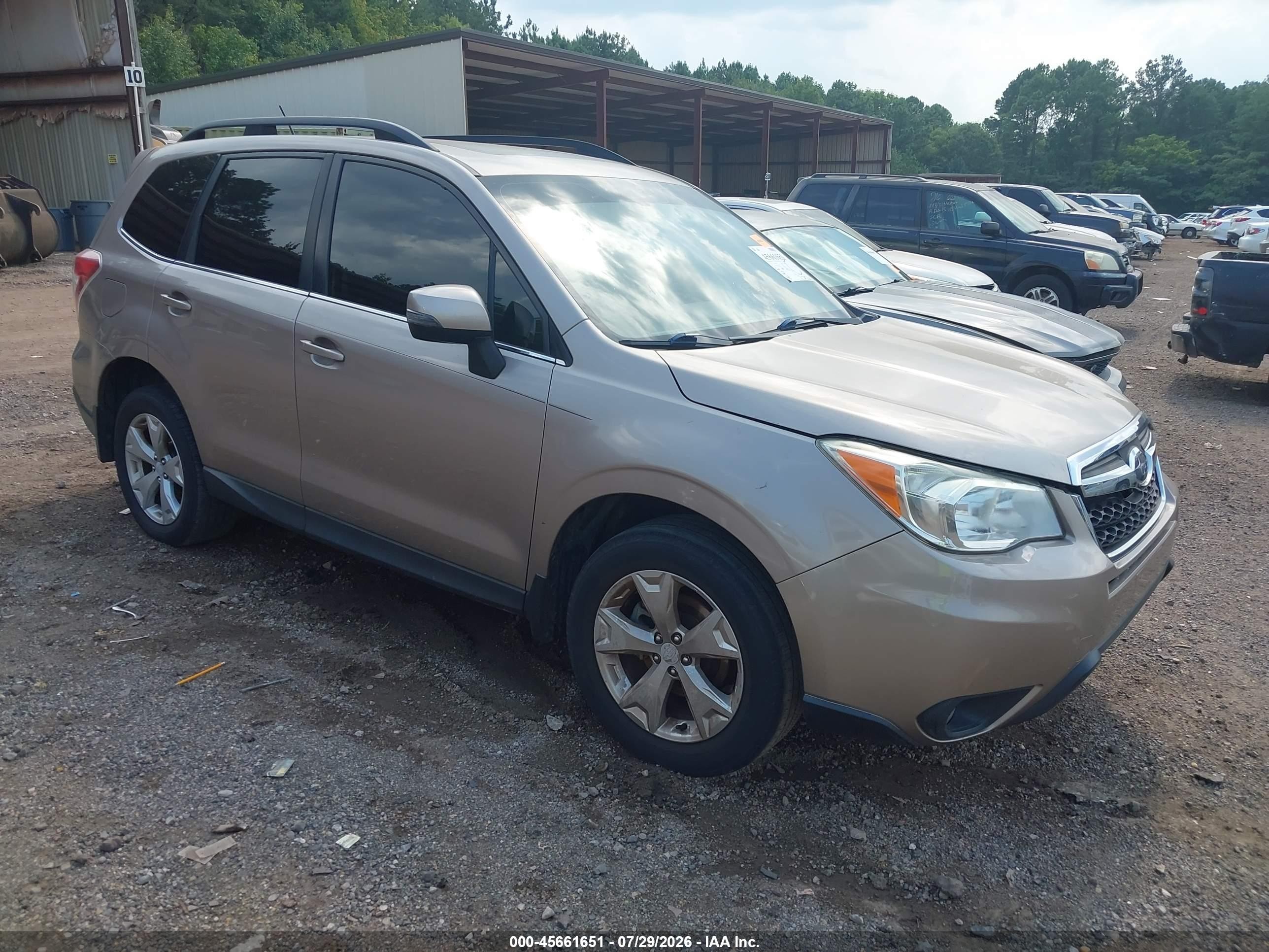 2014 Subaru Forester 2.5i Touring Gray vin: JF2SJAMC9EH504296