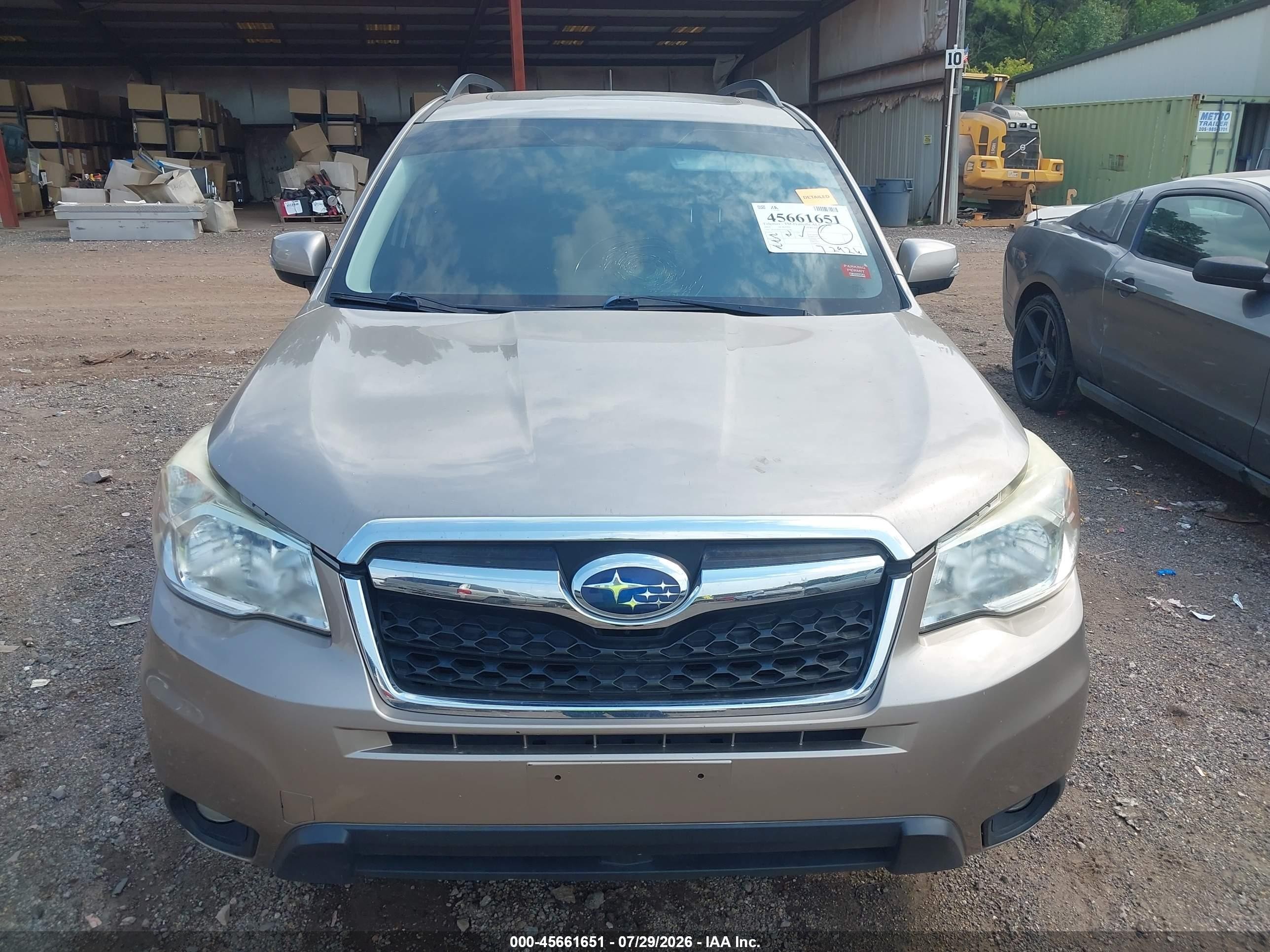 2014 Subaru Forester 2.5i Touring Gray vin: JF2SJAMC9EH504296