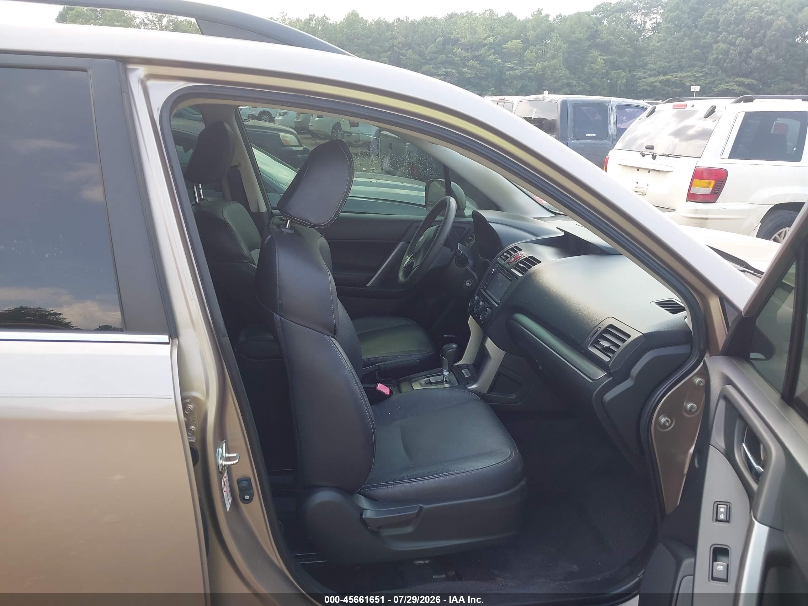 2014 Subaru Forester 2.5i Touring Gray vin: JF2SJAMC9EH504296