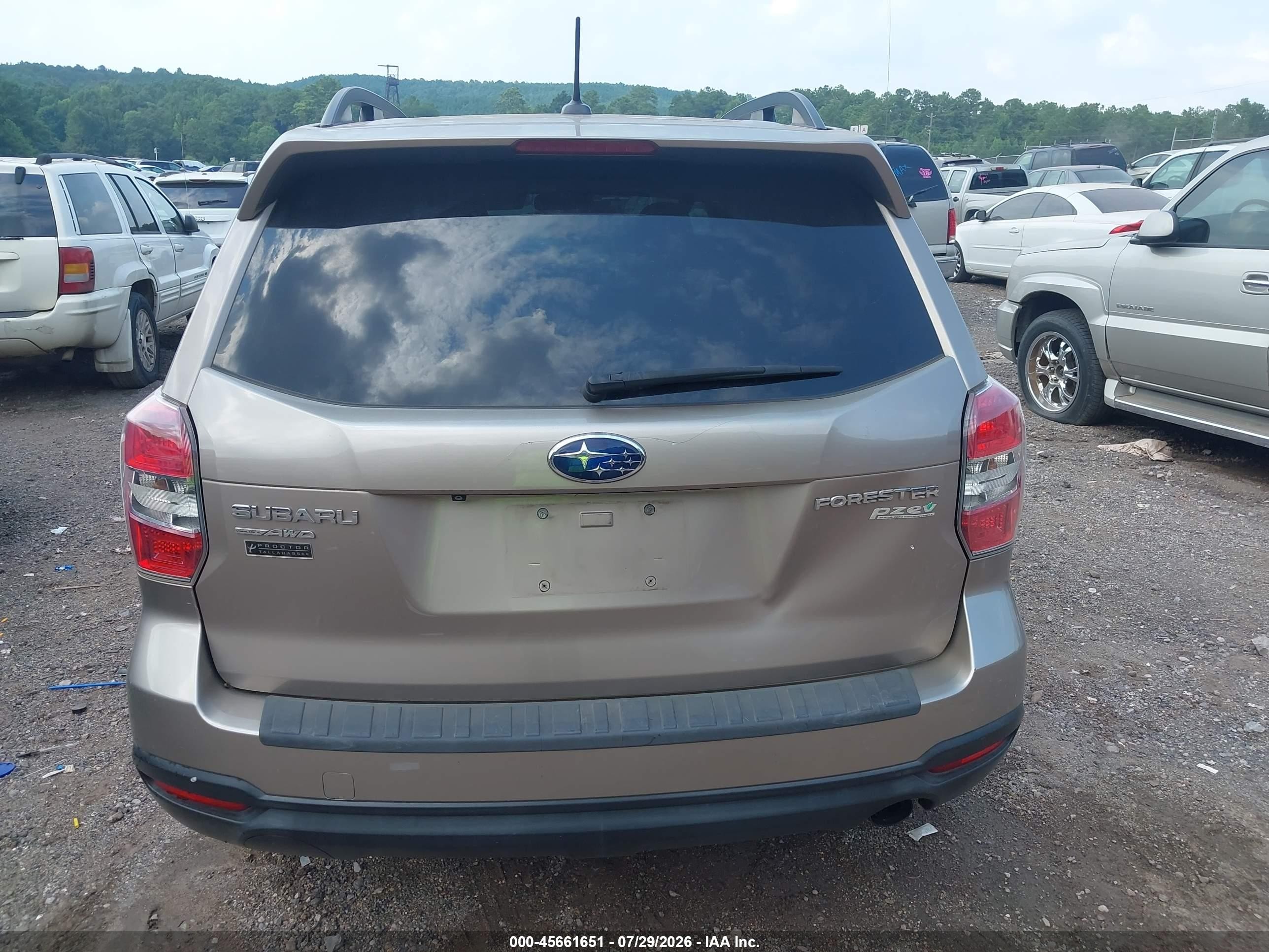 2014 Subaru Forester 2.5i Touring Gray vin: JF2SJAMC9EH504296