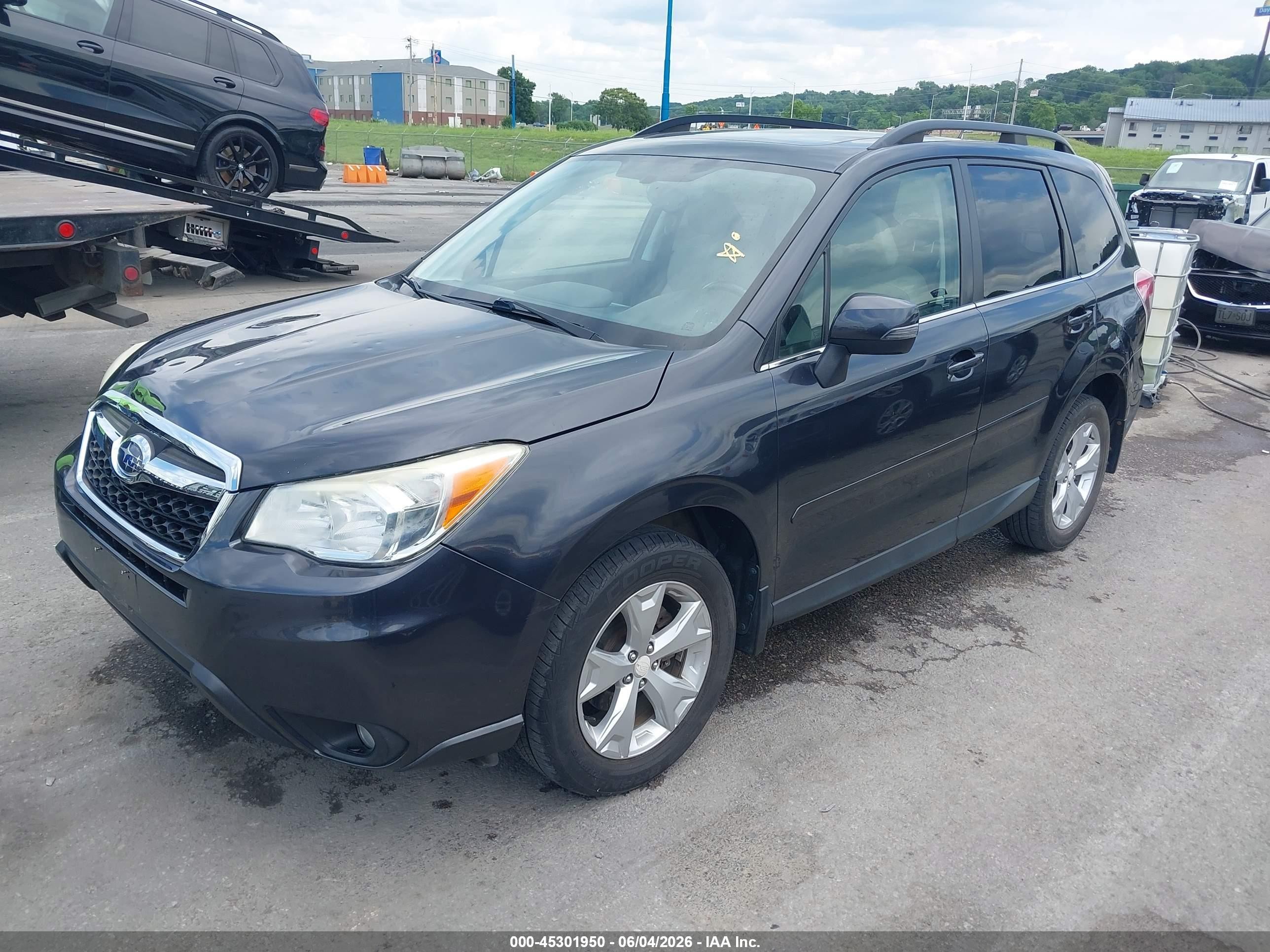 2014 Subaru Forester 2.5i Touring Gray vin: JF2SJAMCXEH417474
