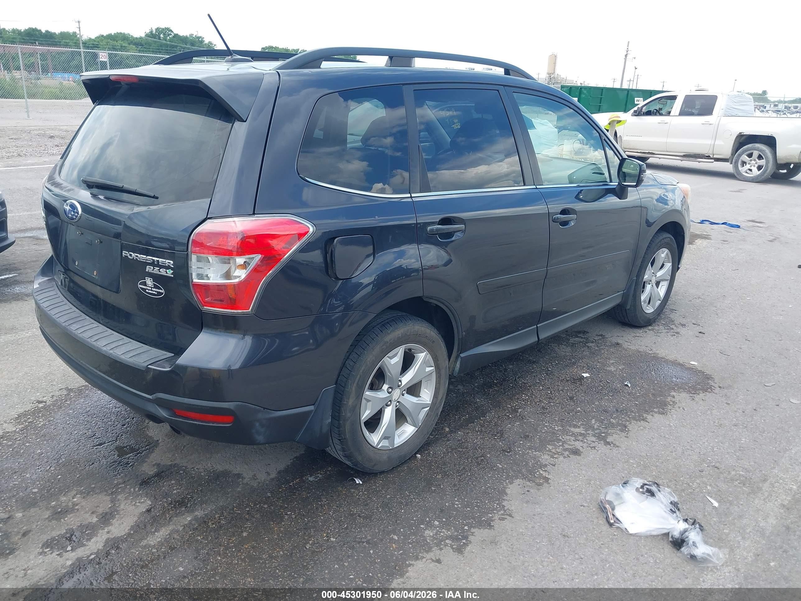 2014 Subaru Forester 2.5i Touring Gray vin: JF2SJAMCXEH417474