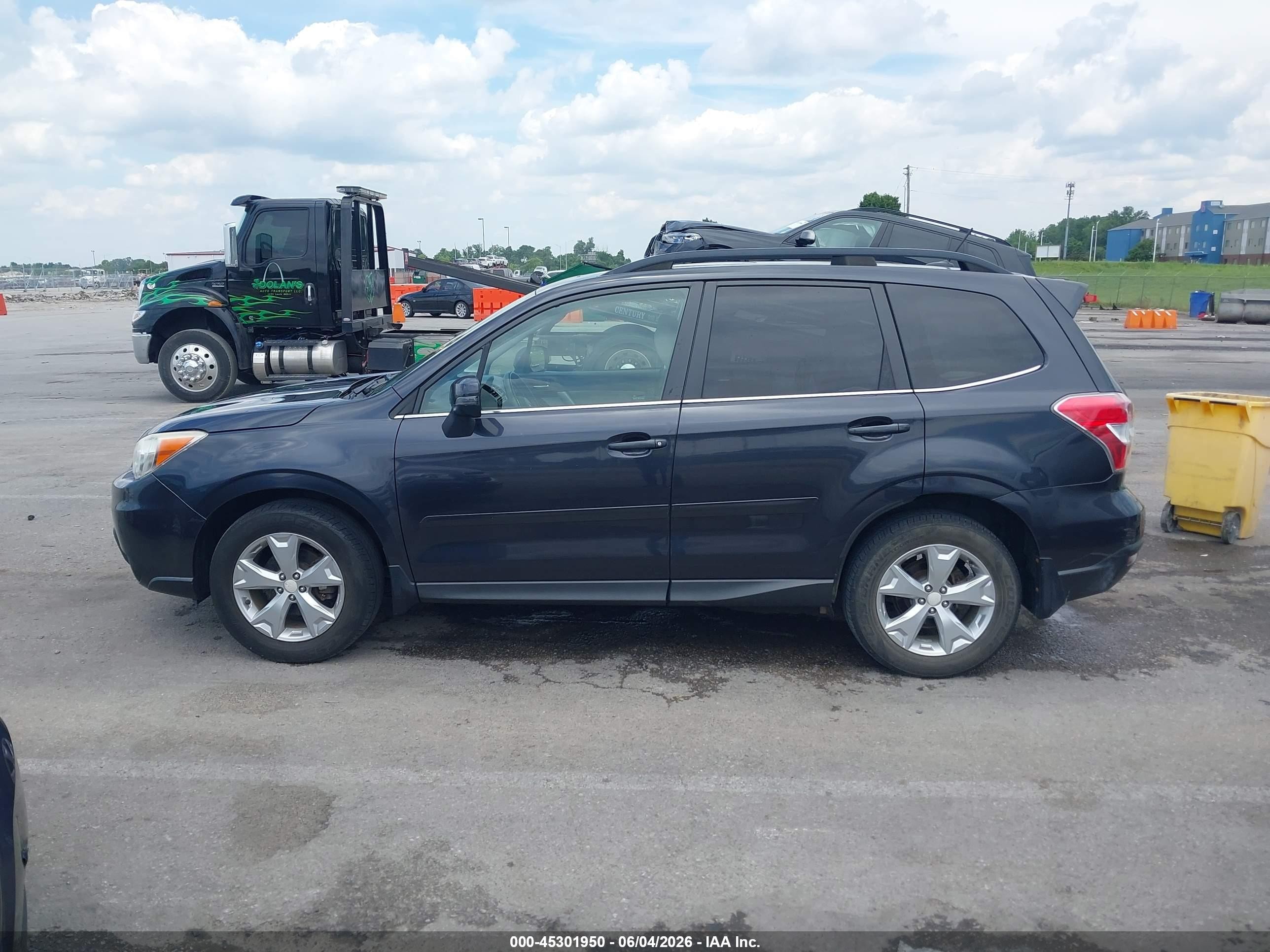 2014 Subaru Forester 2.5i Touring Gray vin: JF2SJAMCXEH417474