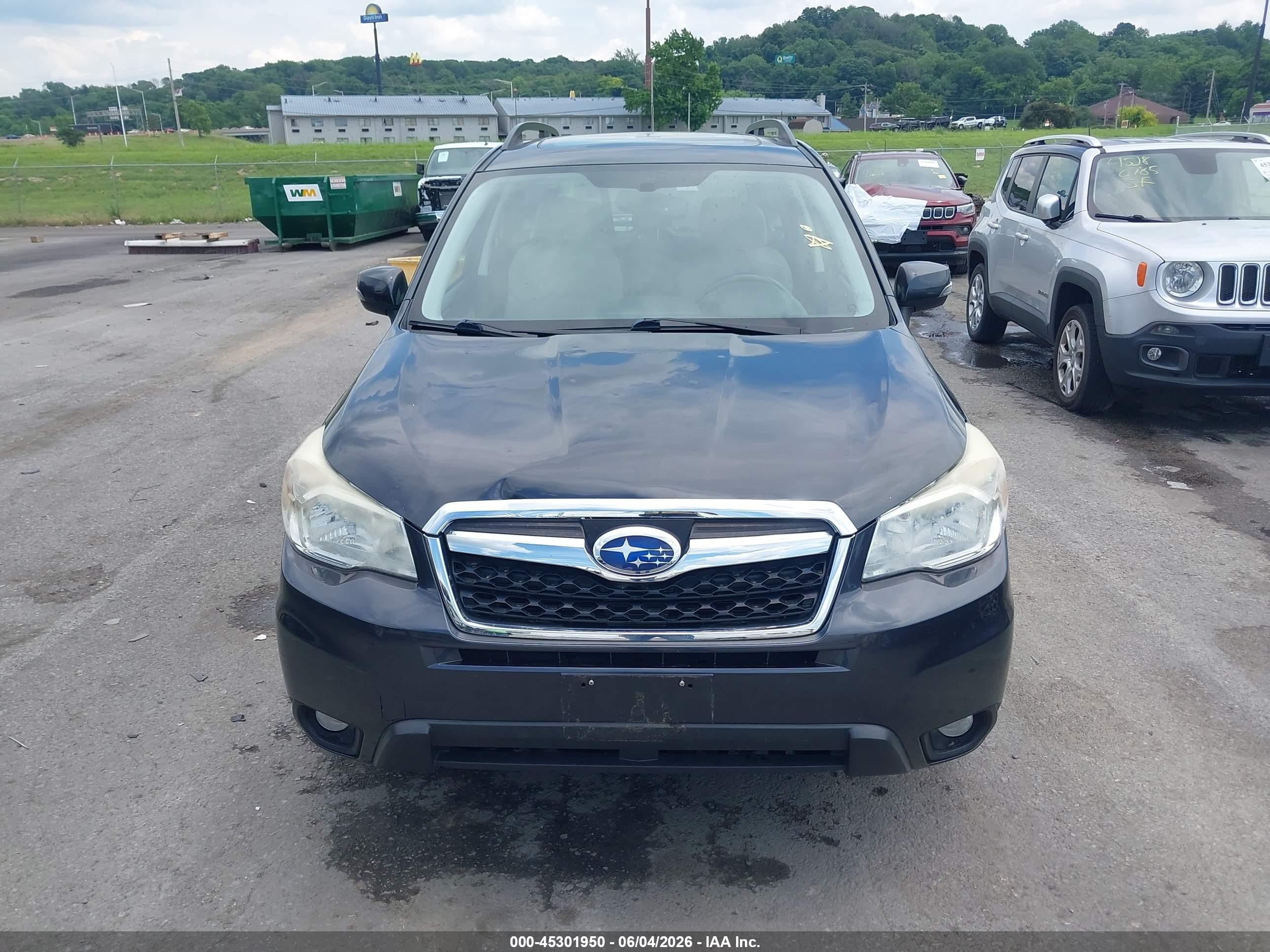 2014 Subaru Forester 2.5i Touring Gray vin: JF2SJAMCXEH417474