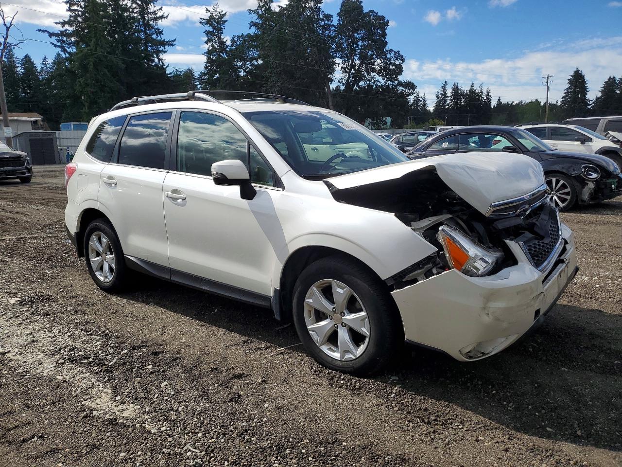 2014 Subaru Forester 2.5i Touring White vin: JF2SJAMCXEH527411