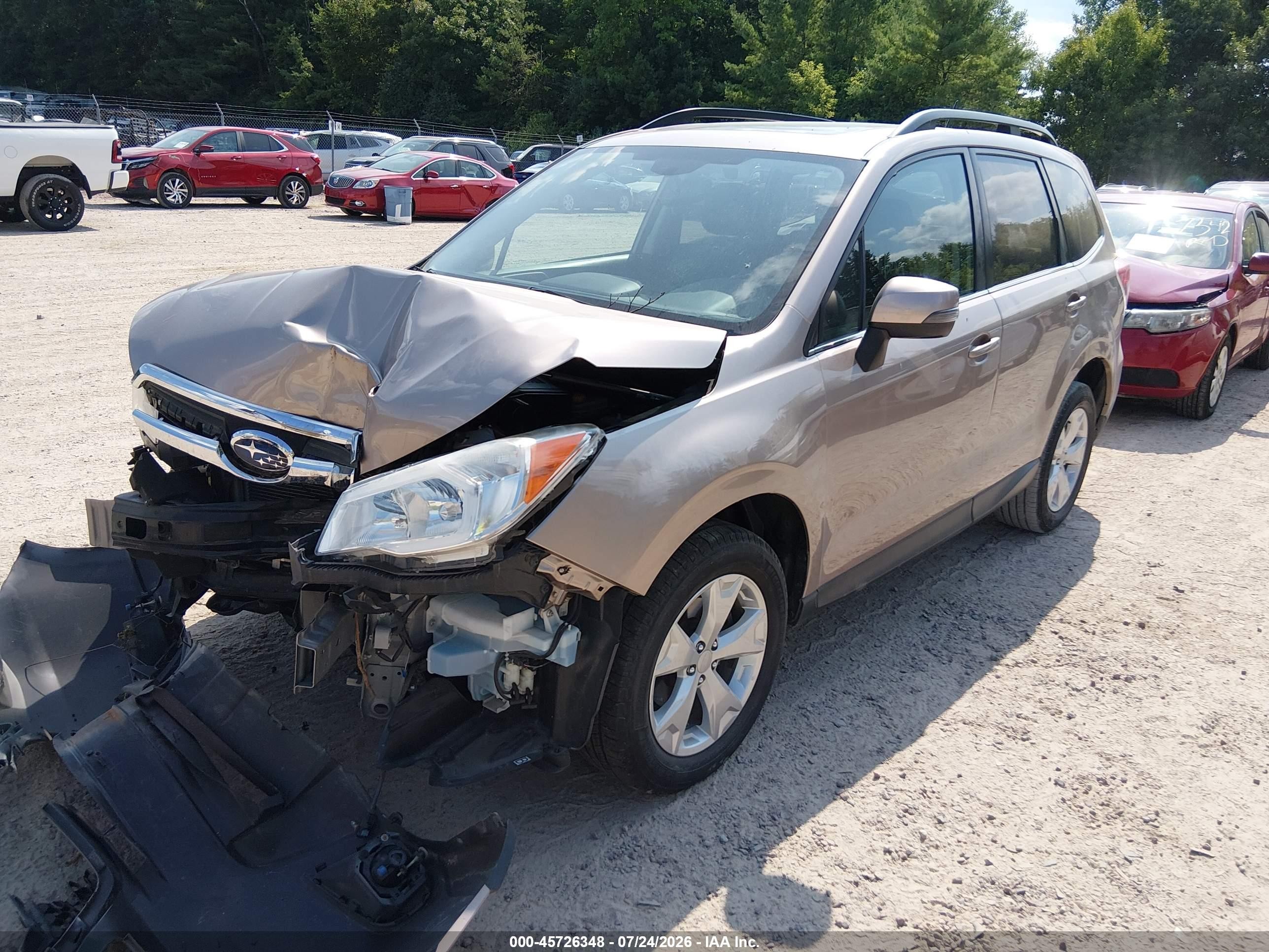 2014 Subaru Forester 2.5i Touring Champagne vin: JF2SJAPC0EH546559