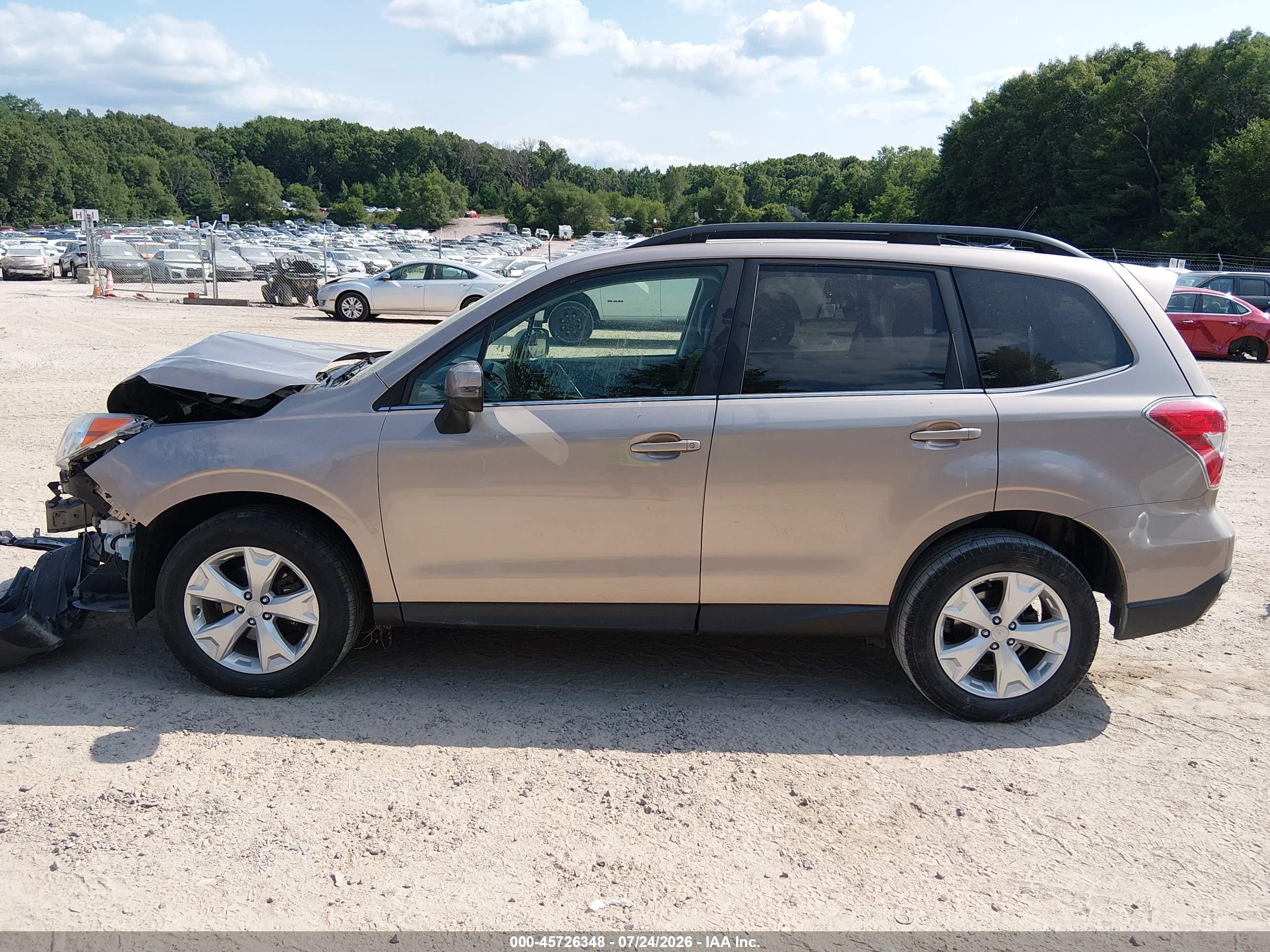 2014 Subaru Forester 2.5i Touring Champagne vin: JF2SJAPC0EH546559