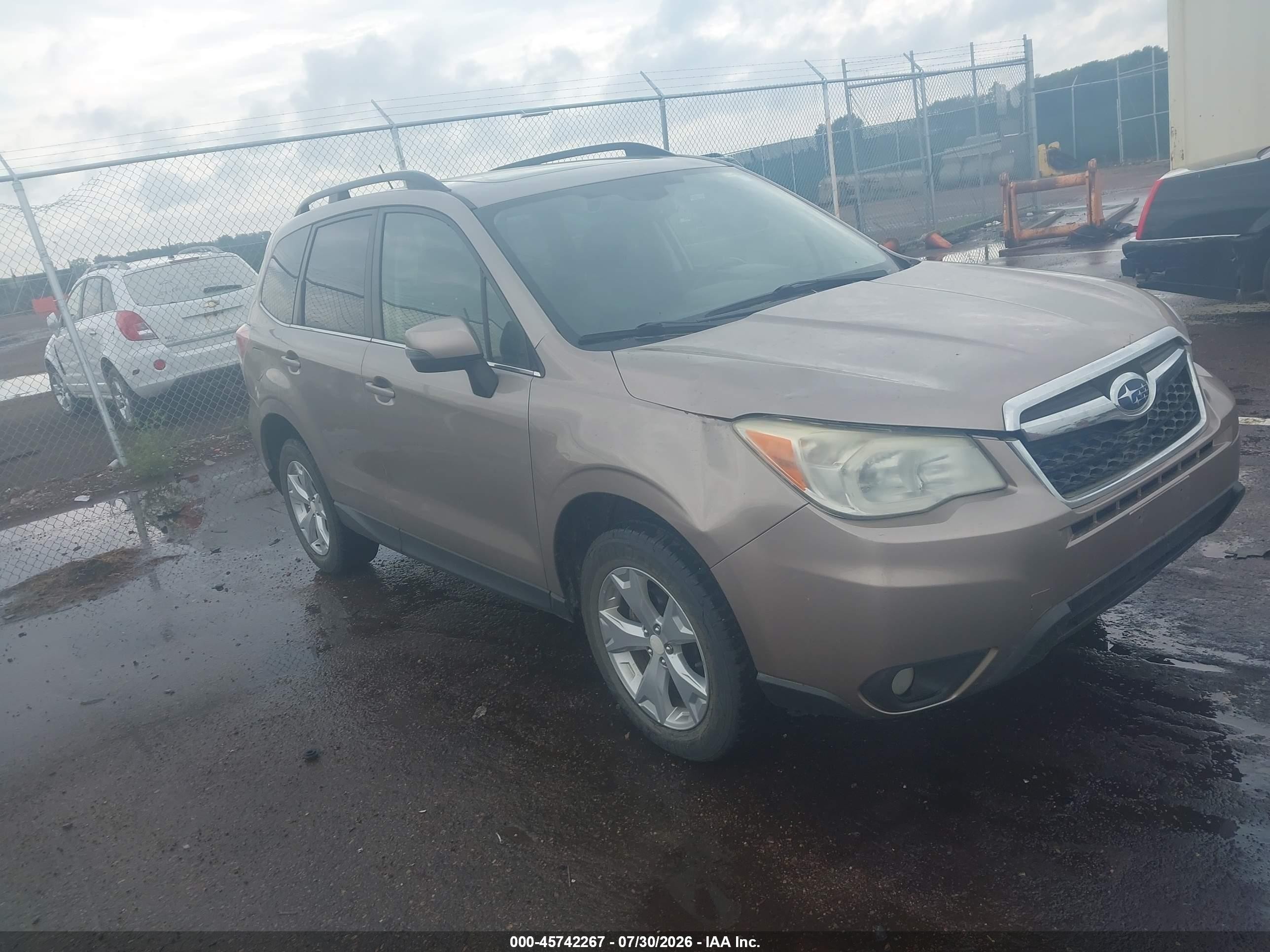 2014 Subaru Forester 2.5i Touring Brown vin: JF2SJAPC0EH548439