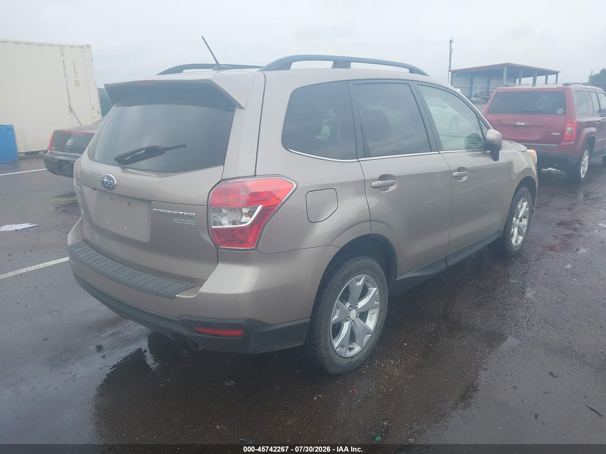 2014 Subaru Forester 2.5i Touring Brown vin: JF2SJAPC0EH548439