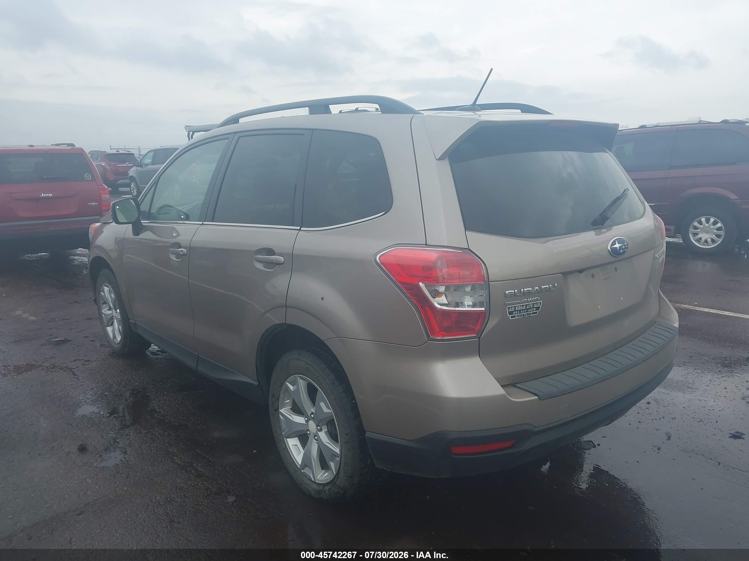 2014 Subaru Forester 2.5i Touring Brown vin: JF2SJAPC0EH548439