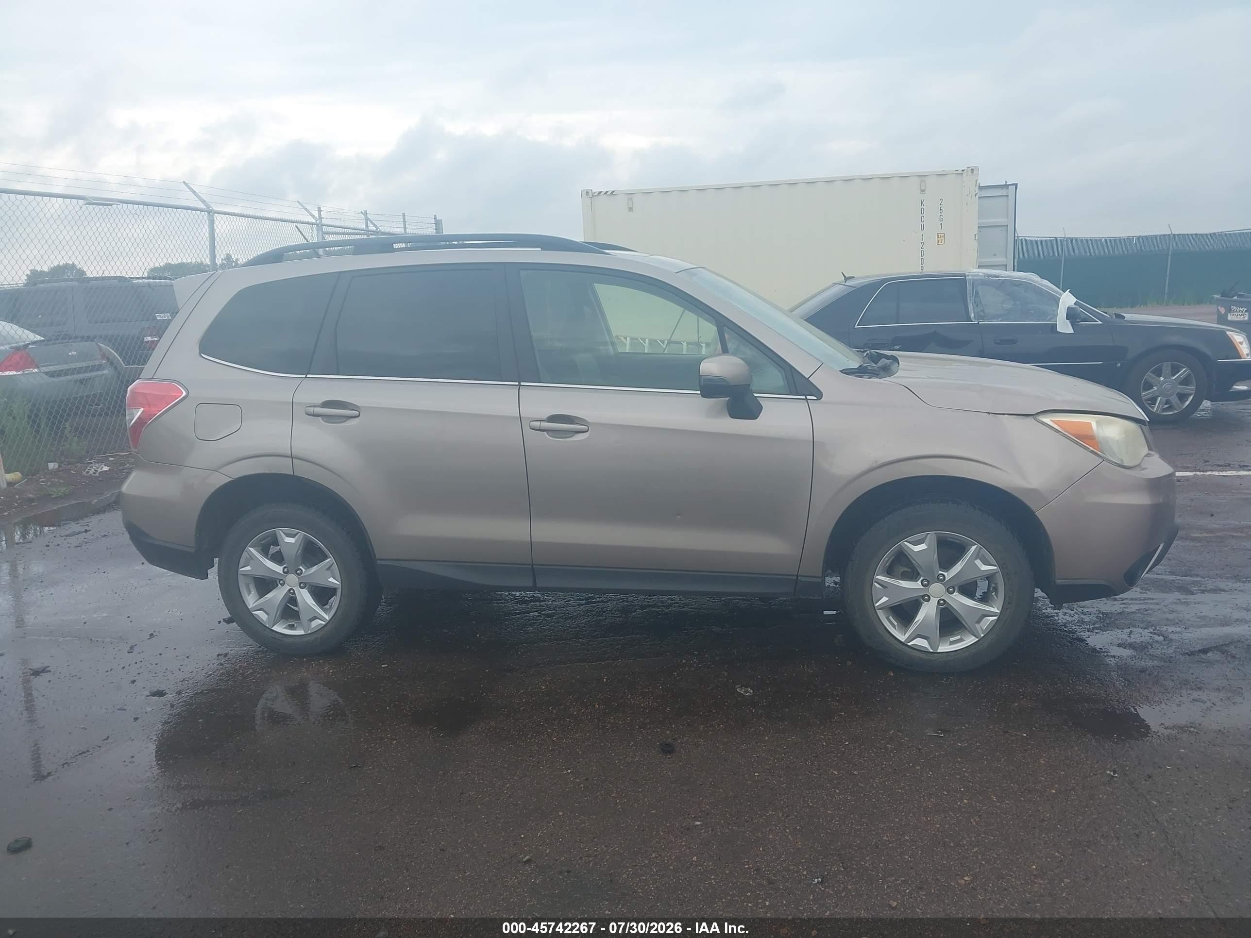 2014 Subaru Forester 2.5i Touring Brown vin: JF2SJAPC0EH548439