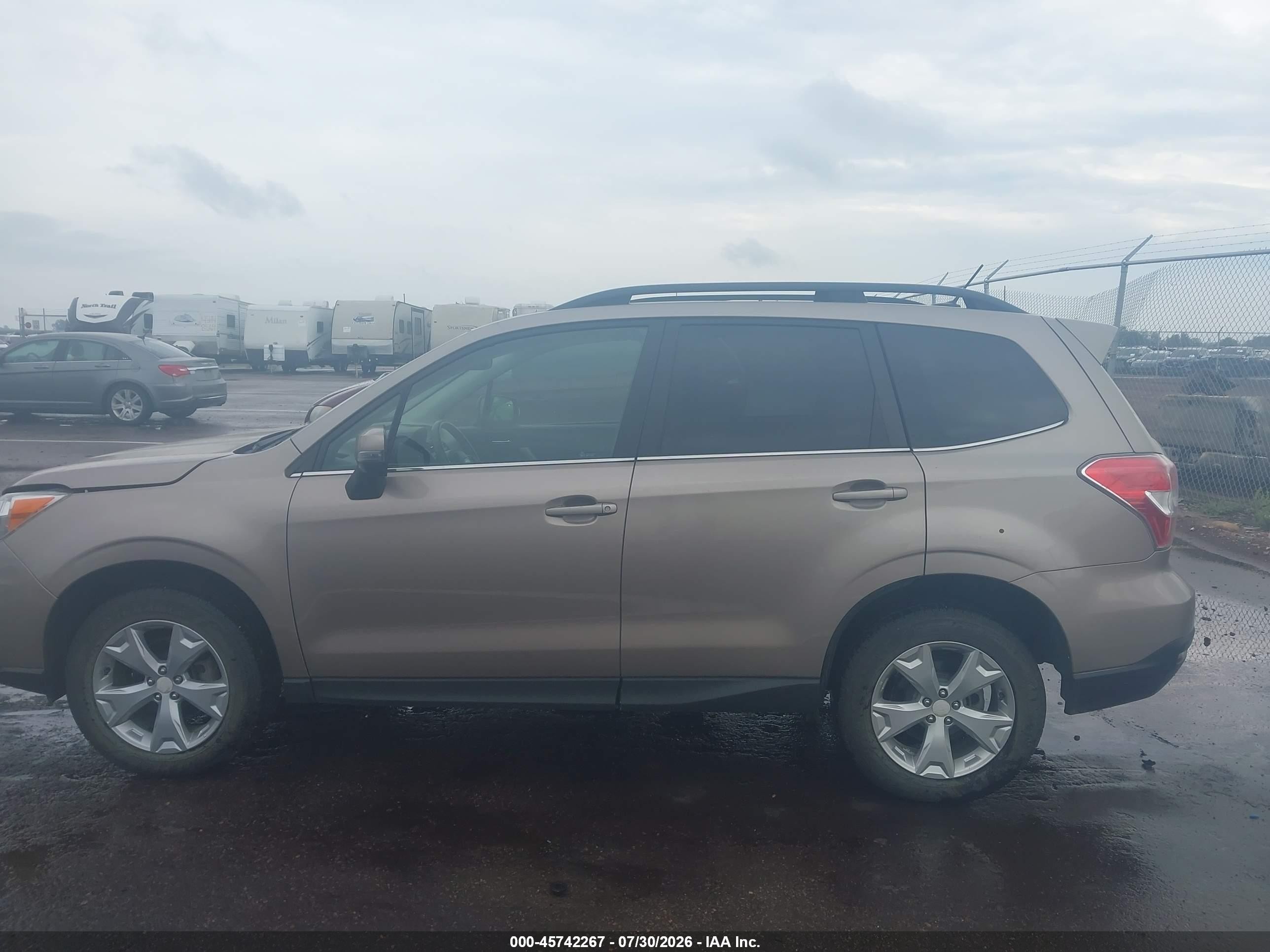 2014 Subaru Forester 2.5i Touring Brown vin: JF2SJAPC0EH548439