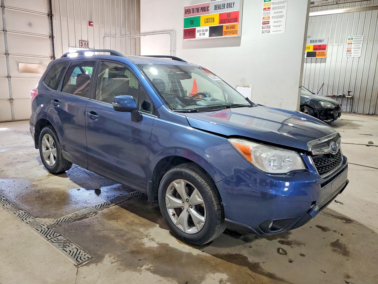 2014 Subaru Forester 2.5i Touring Blue vin: JF2SJAPC1EH543136