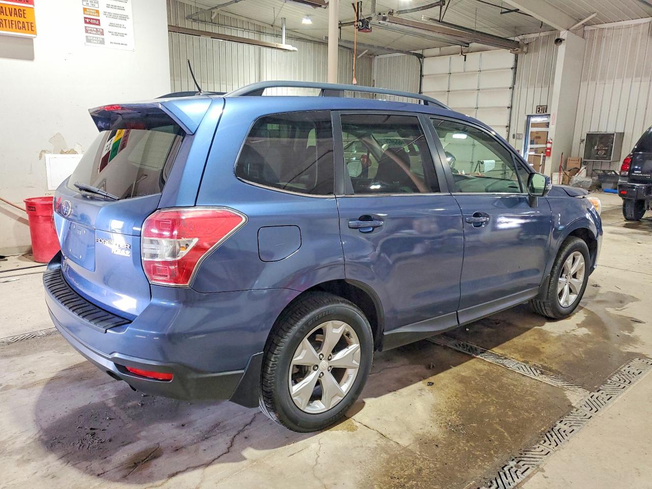 2014 Subaru Forester 2.5i Touring Blue vin: JF2SJAPC1EH543136