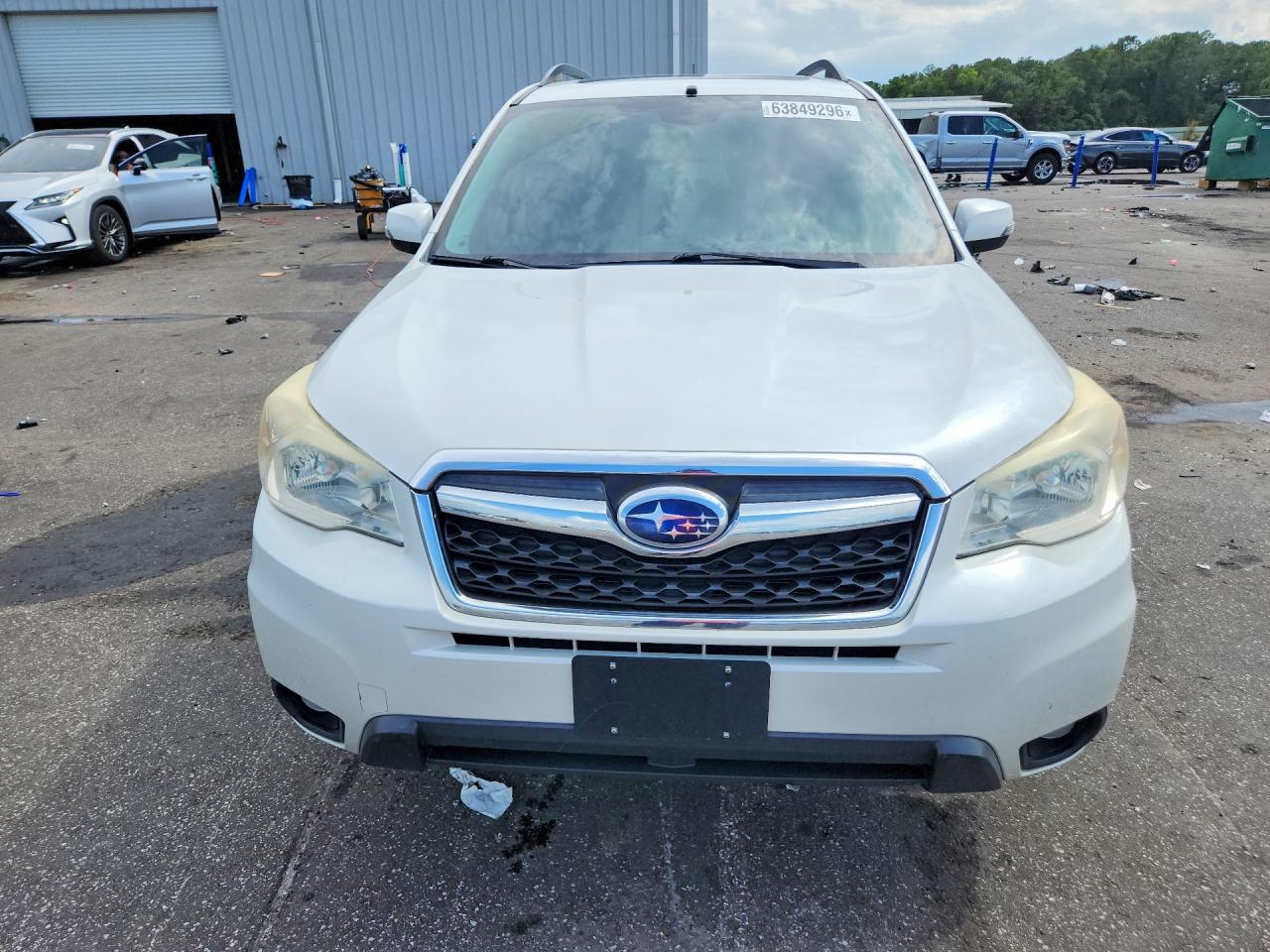 2014 Subaru Forester 2.5i Touring White vin: JF2SJAPC2EH422695
