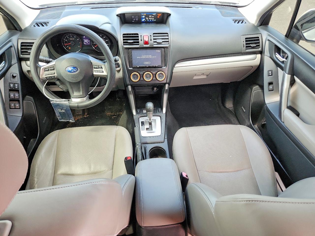 2014 Subaru Forester 2.5i Touring White vin: JF2SJAPC2EH422695