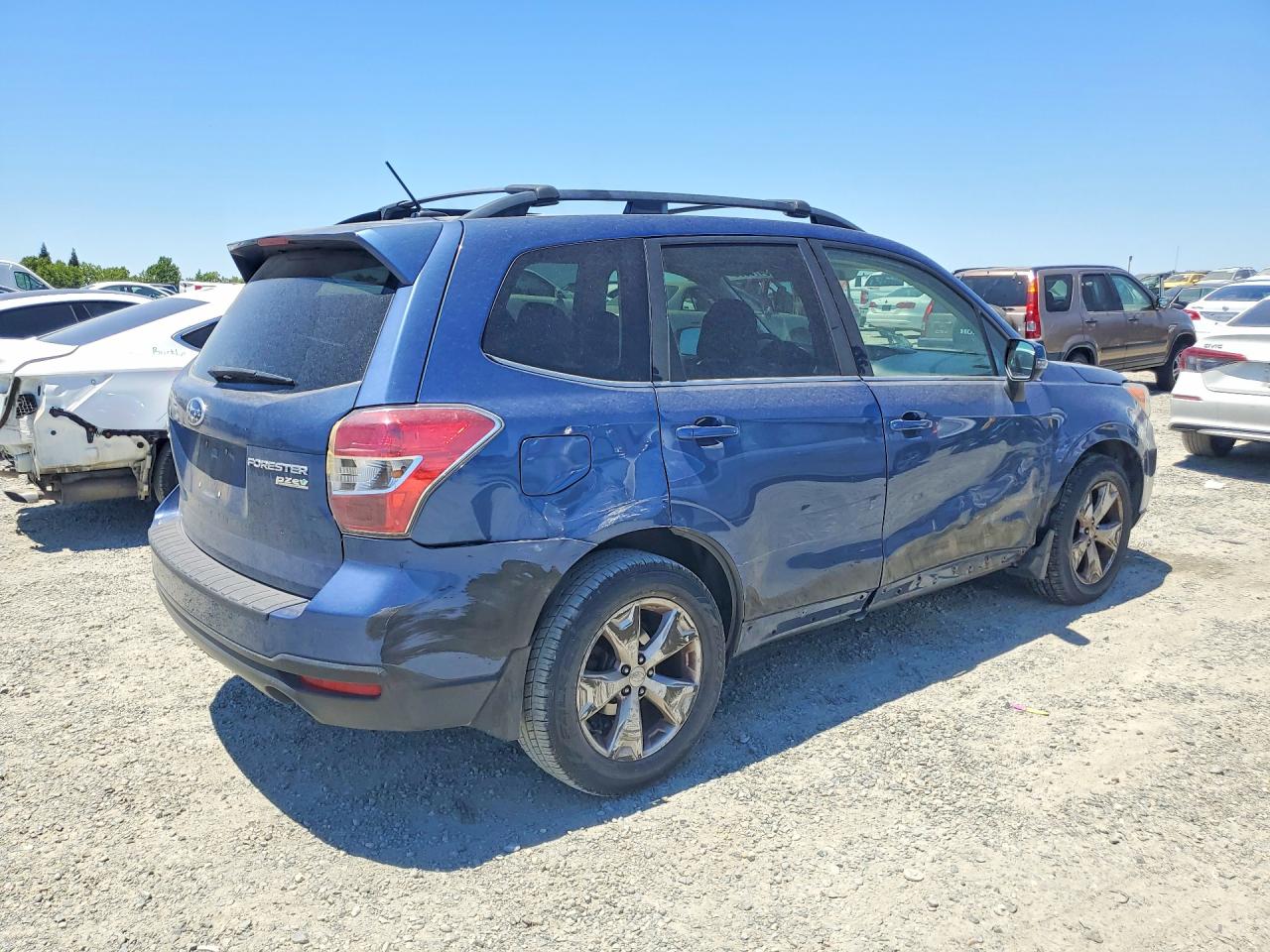 2014 Subaru Forester 2.5i Touring Blue vin: JF2SJAPC2EH555912