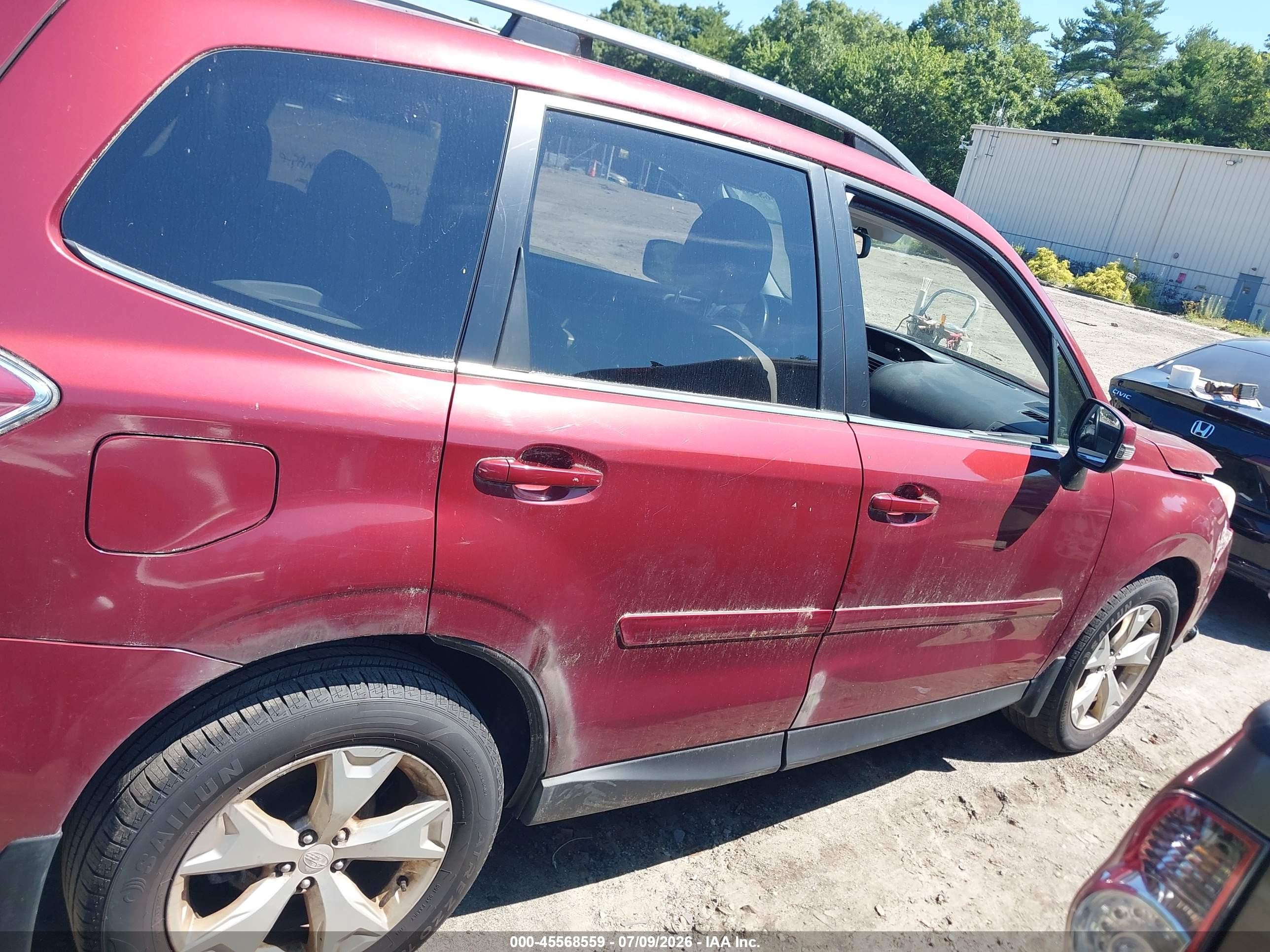 2014 Subaru Forester 2.5i Touring Red vin: JF2SJAPC3EH425315