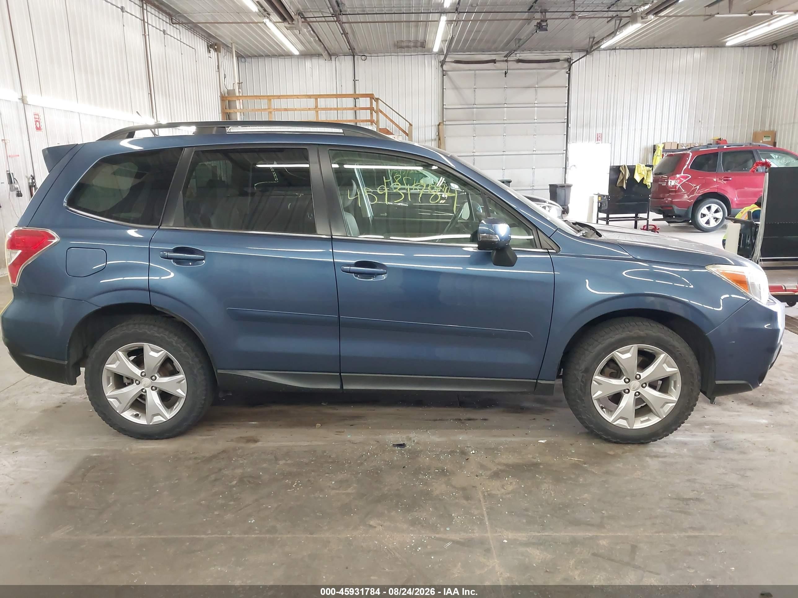 2014 Subaru Forester 2.5i Touring Blue vin: JF2SJAPC4EH514634