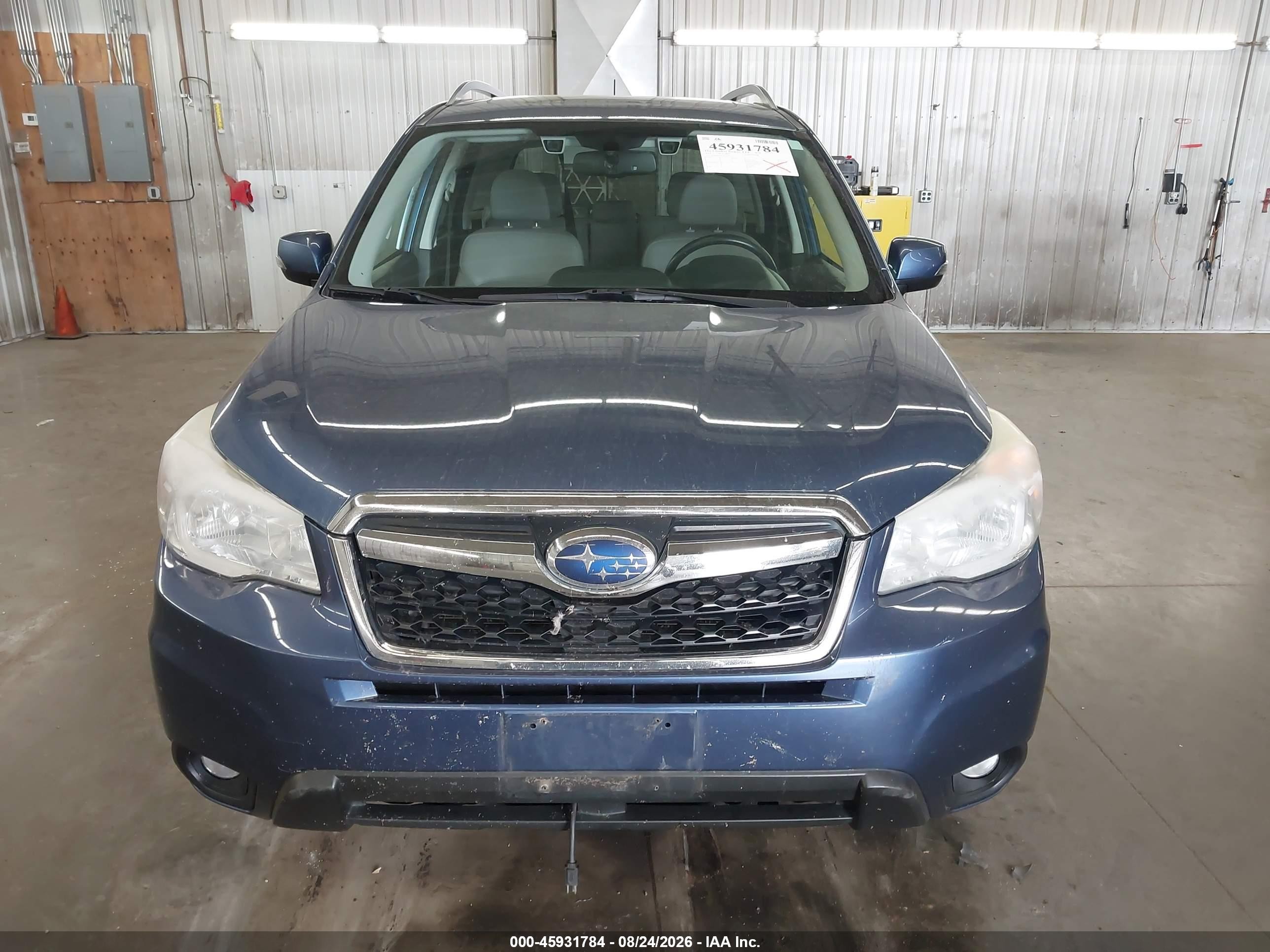 2014 Subaru Forester 2.5i Touring Blue vin: JF2SJAPC4EH514634
