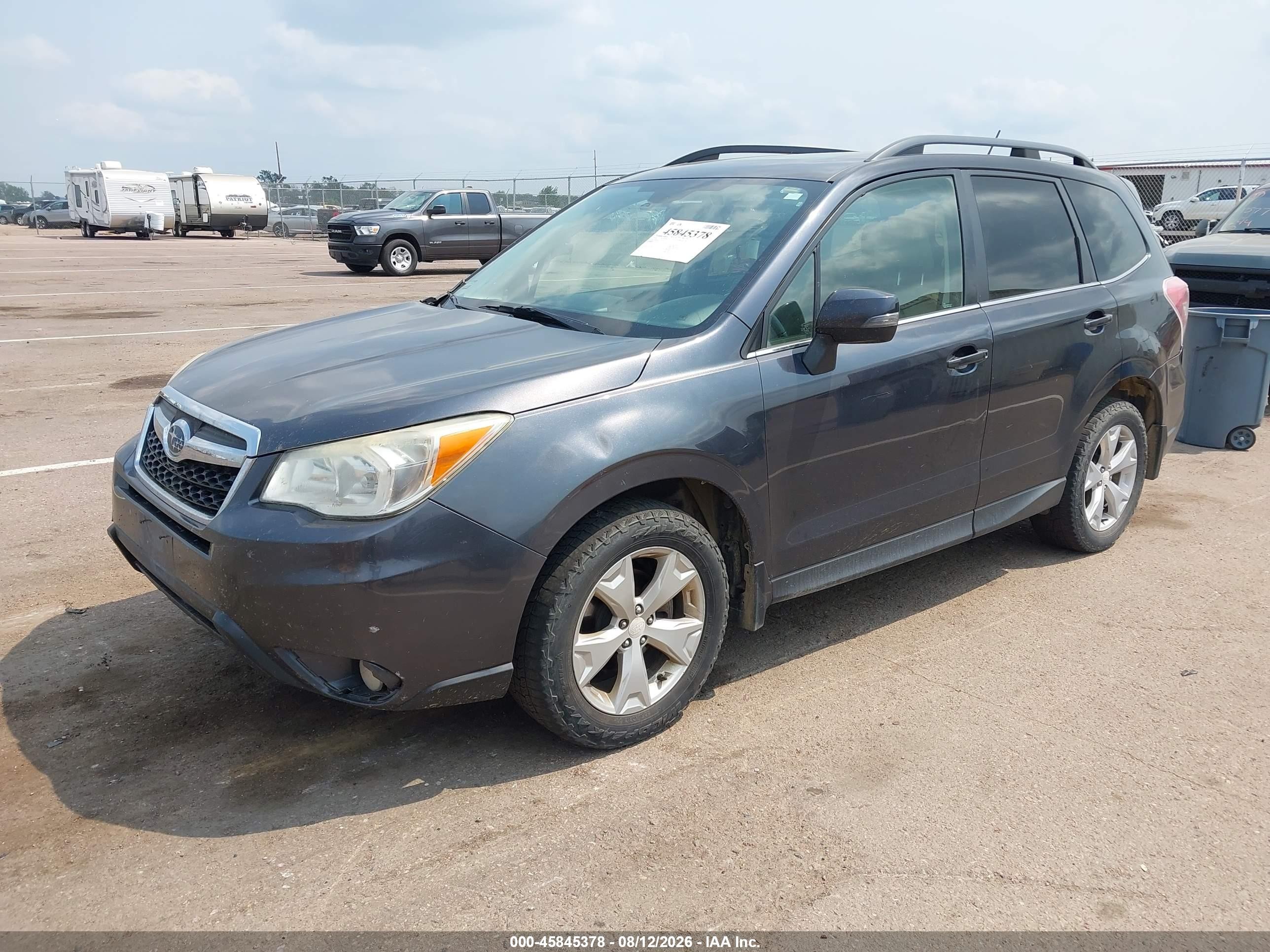 2014 Subaru Forester 2.5i Touring Черный vin: JF2SJAPC4EH516111