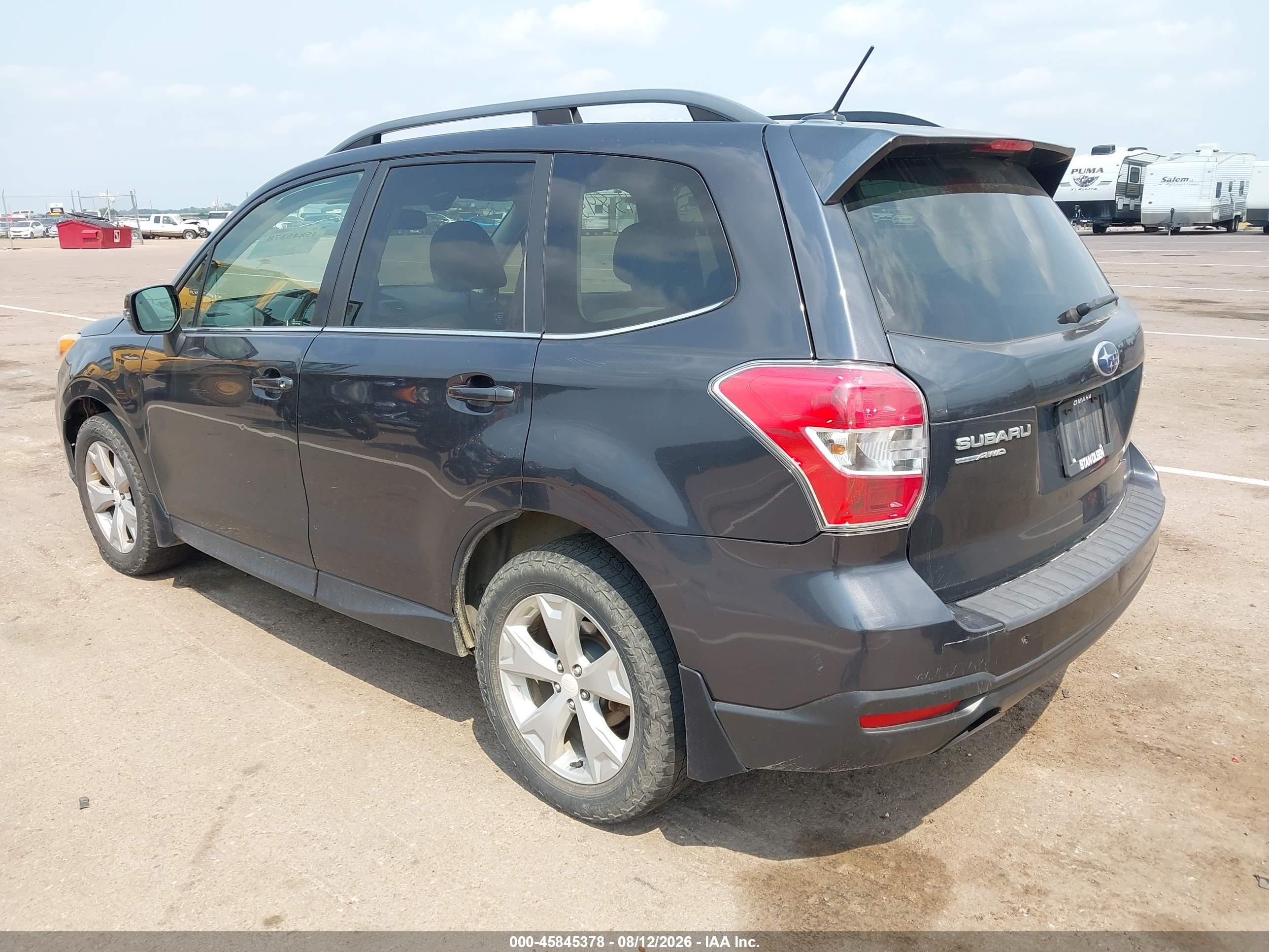 2014 Subaru Forester 2.5i Touring Черный vin: JF2SJAPC4EH516111