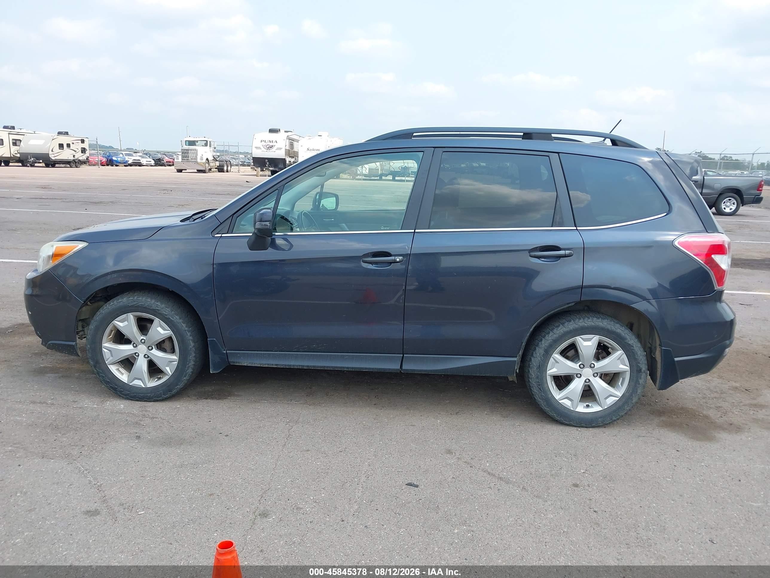 2014 Subaru Forester 2.5i Touring Черный vin: JF2SJAPC4EH516111